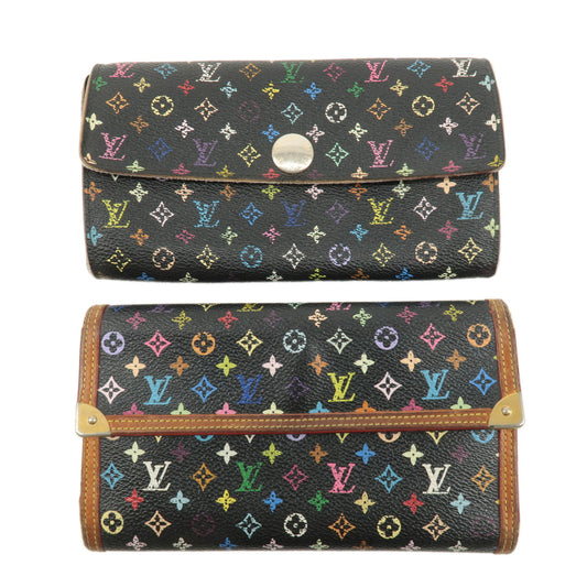 Louis-Vuitton-Monogram-Multicolor-Set-of-2-Wallet-M92658-M93533