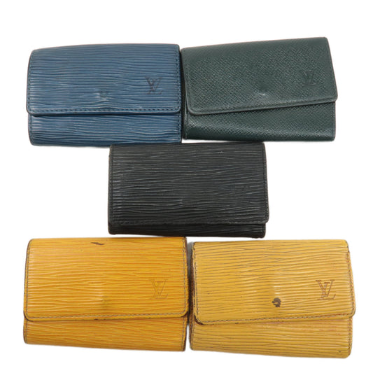 Louis-Vuitton-Set-of-5-Epi-Taiga-Leather-Multiclés-6-Key-Case