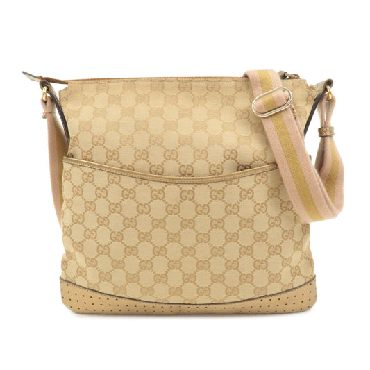 GUCCI-Sherry-GG-Canvas-Leather-Shoulder-Bag-145857