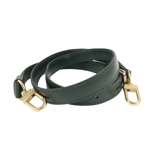 Louis-Vuitton-Leather-Adjustable-Shoulder-Strap-Green-100cm