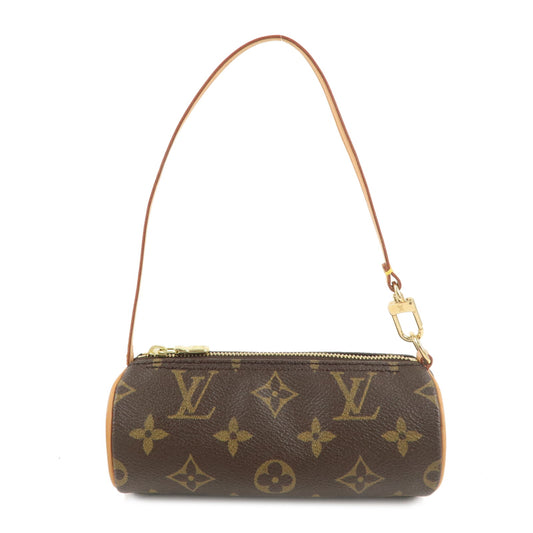 Louis-Vuitton-Monogram-Papillon-Pouch-Brown-Gold-Hardware