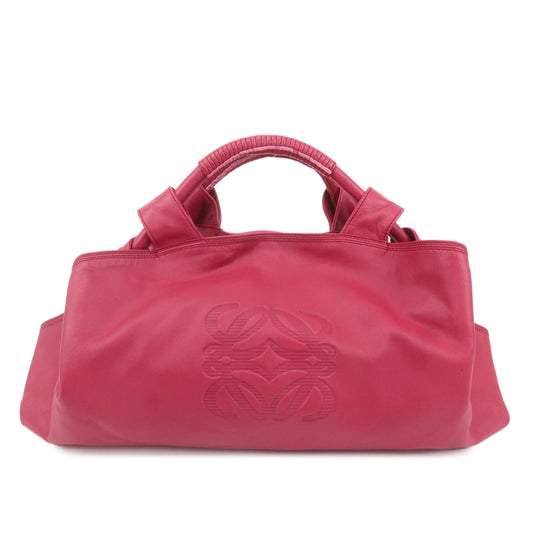 LOEWE Nappa Aire Leather Anagram Hand Bag Shoulder Bag Pink