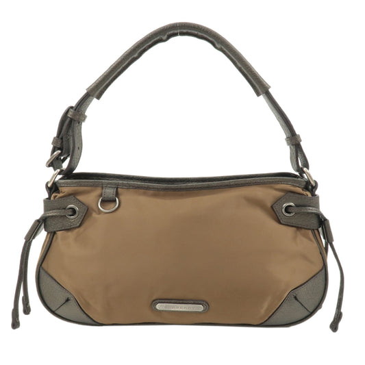 Burberry-Nylon-Leather-One-Shoulder-Bag