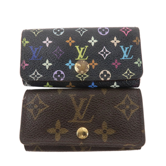 Louis-Vuitton-Monogram-Set-of-2-Multicles-4-Key-Case-M60044-M62631