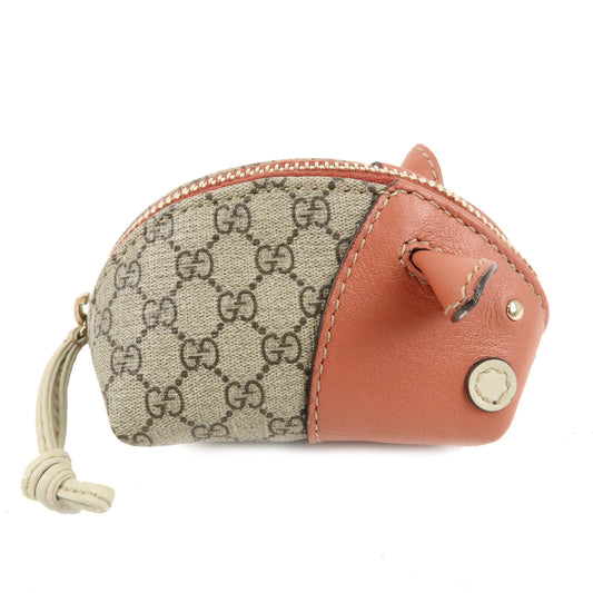 GUCCI-Micro-GG-Supreme-Zoo-Series-Pig-Coin-Case-Beige-Pink-256864
