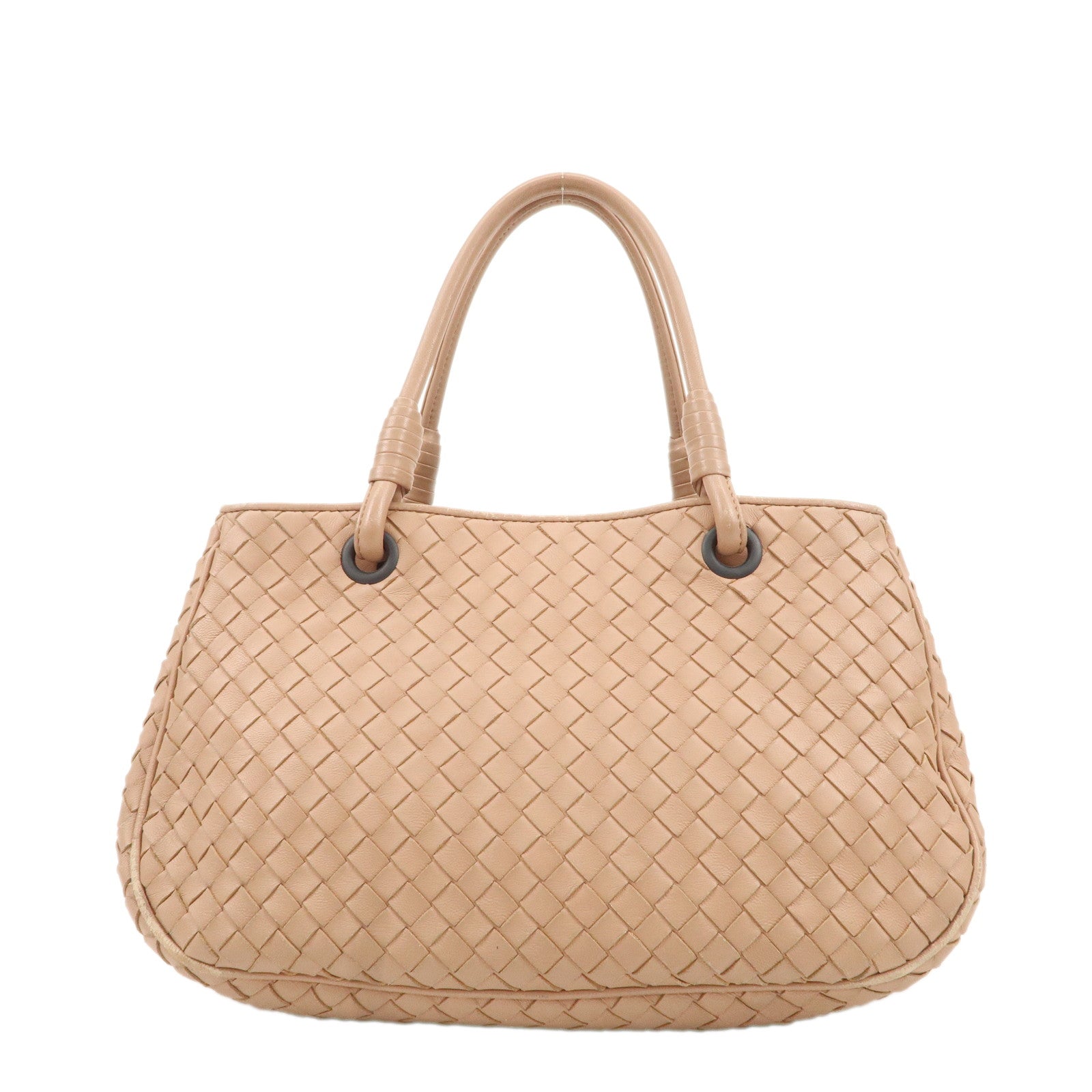 BOTTEGA-VENTETA-Intrecciato-Leather-Satchel-Tote-Bag-148323