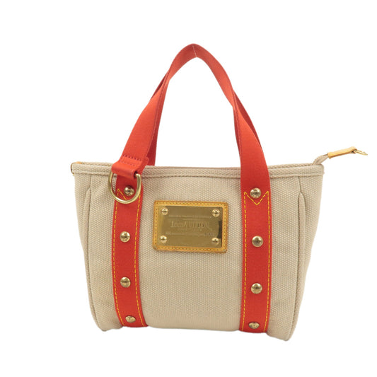 Louis-Vuitton-Antigua-Cabas-PM-Tote-Bag-Hand-Bag-Beige-M40038