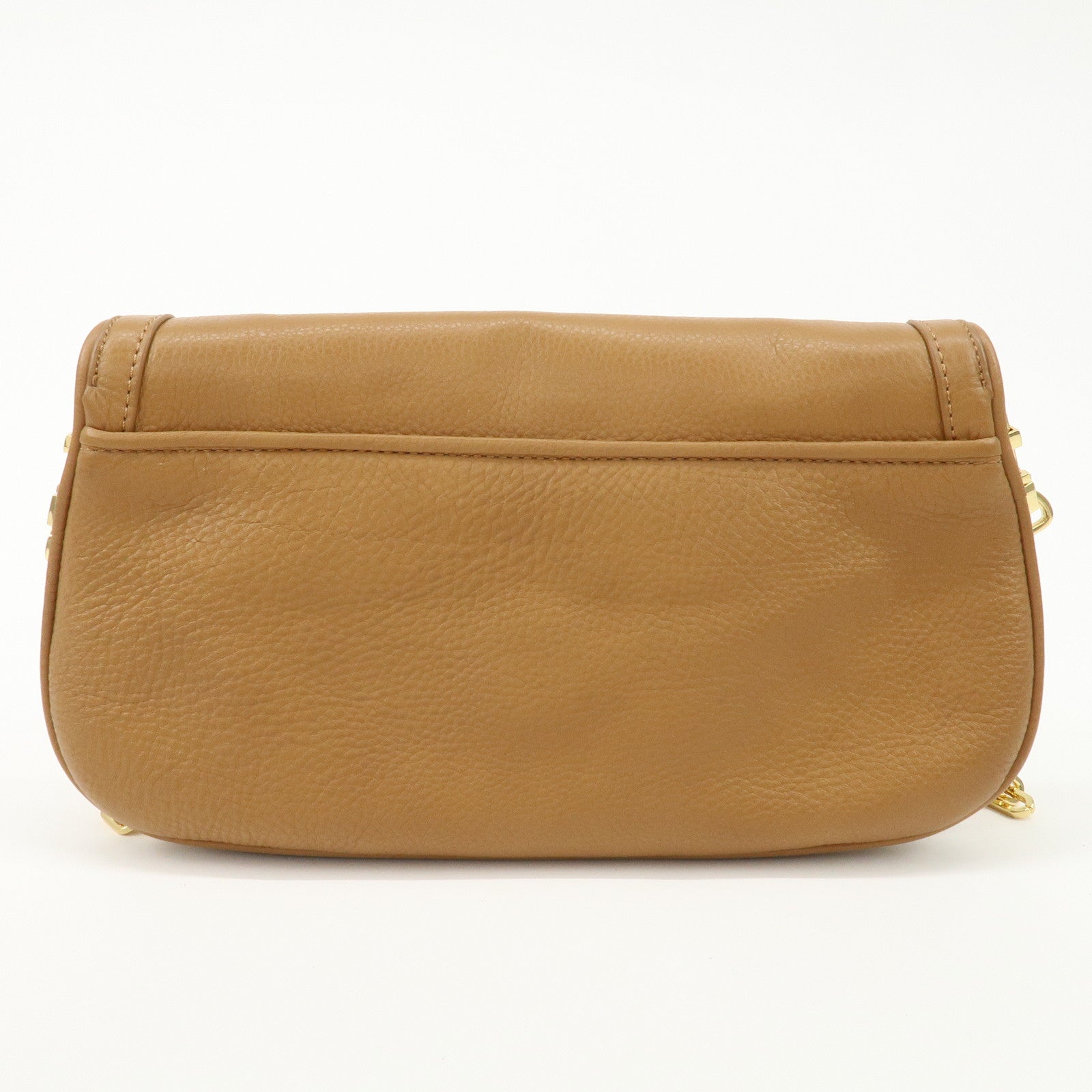 Tory Burch Leather Chain Shoulder Bag Hand Bag Light Brown Used