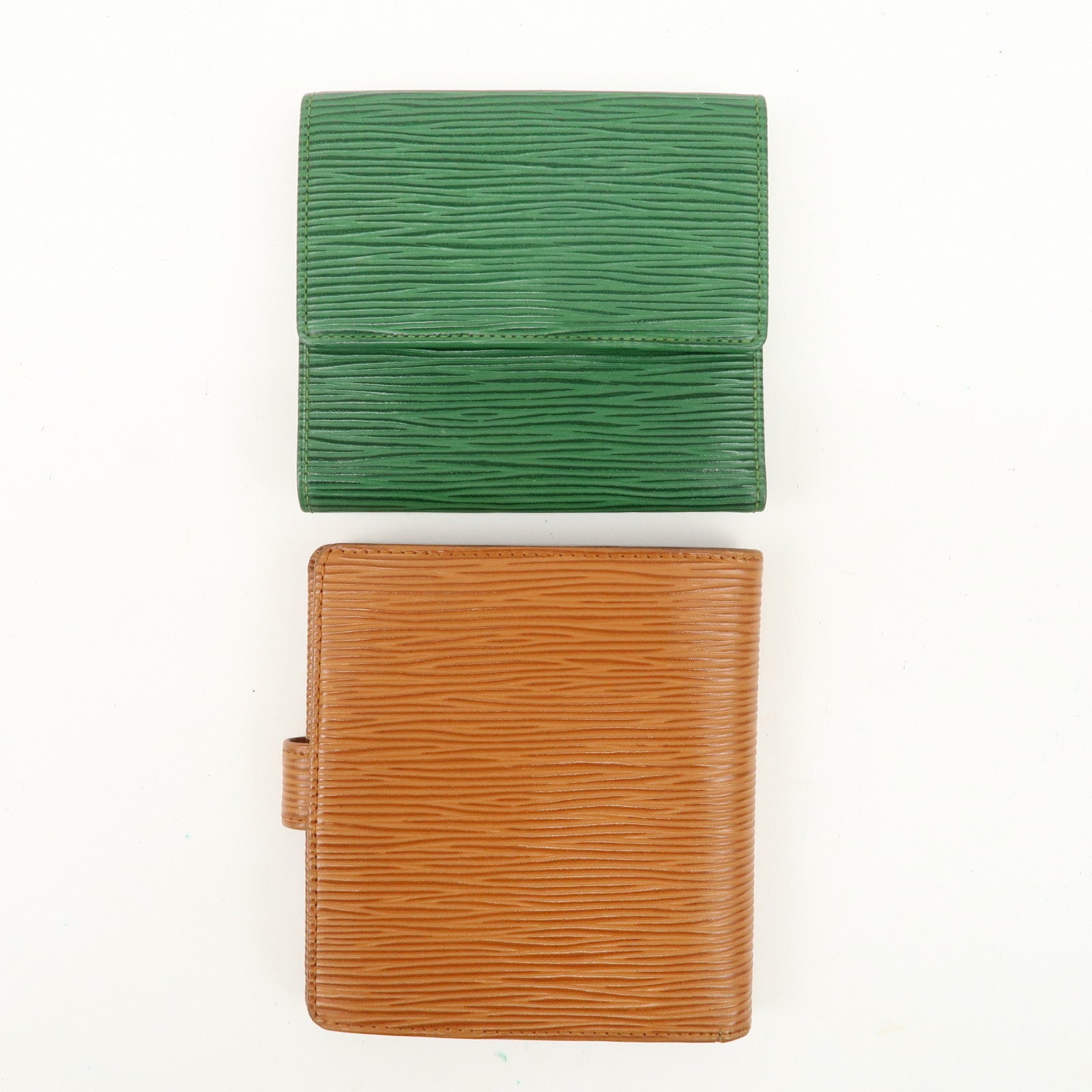 Louis Vuitton Epi Set of 2 Compact Wallet M63484 M63558 Used