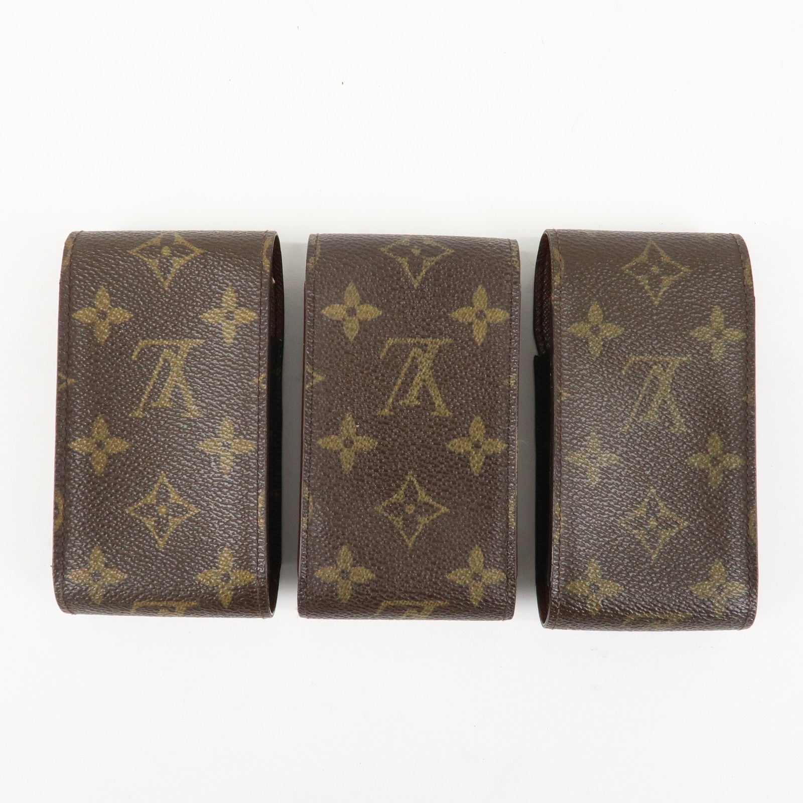 Louis Vuitton Set of 3 Monogram Etui Garet Cigarette Case M63024 Used