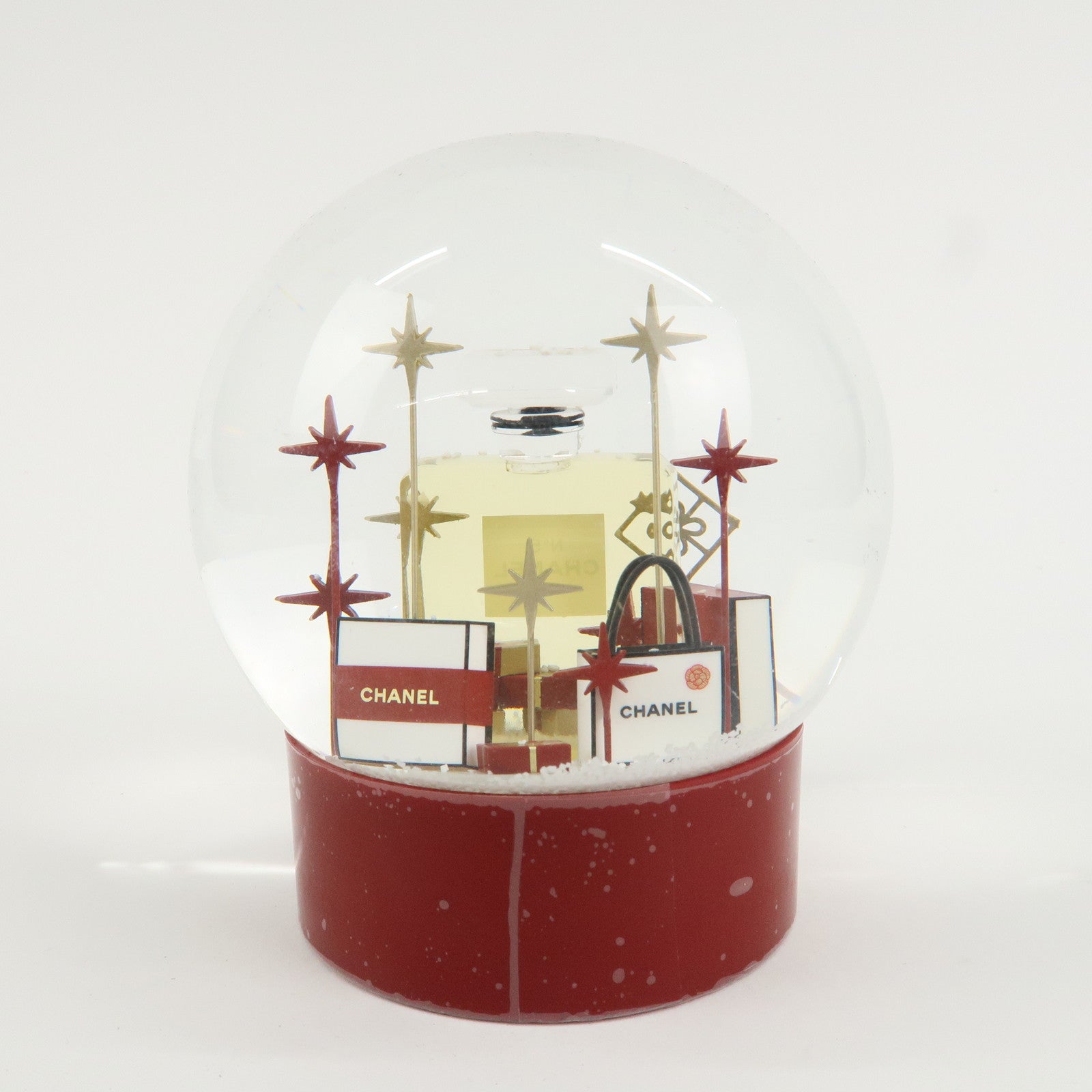 CHANEL Snow Globe Snow Dome 2022 Novelty No.5 Gift Boxes Used