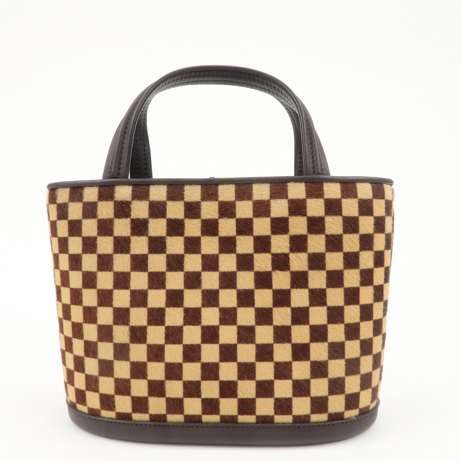 Louis Vuitton Damier Sauvage Impala Hand Bag Brown M92133 Used