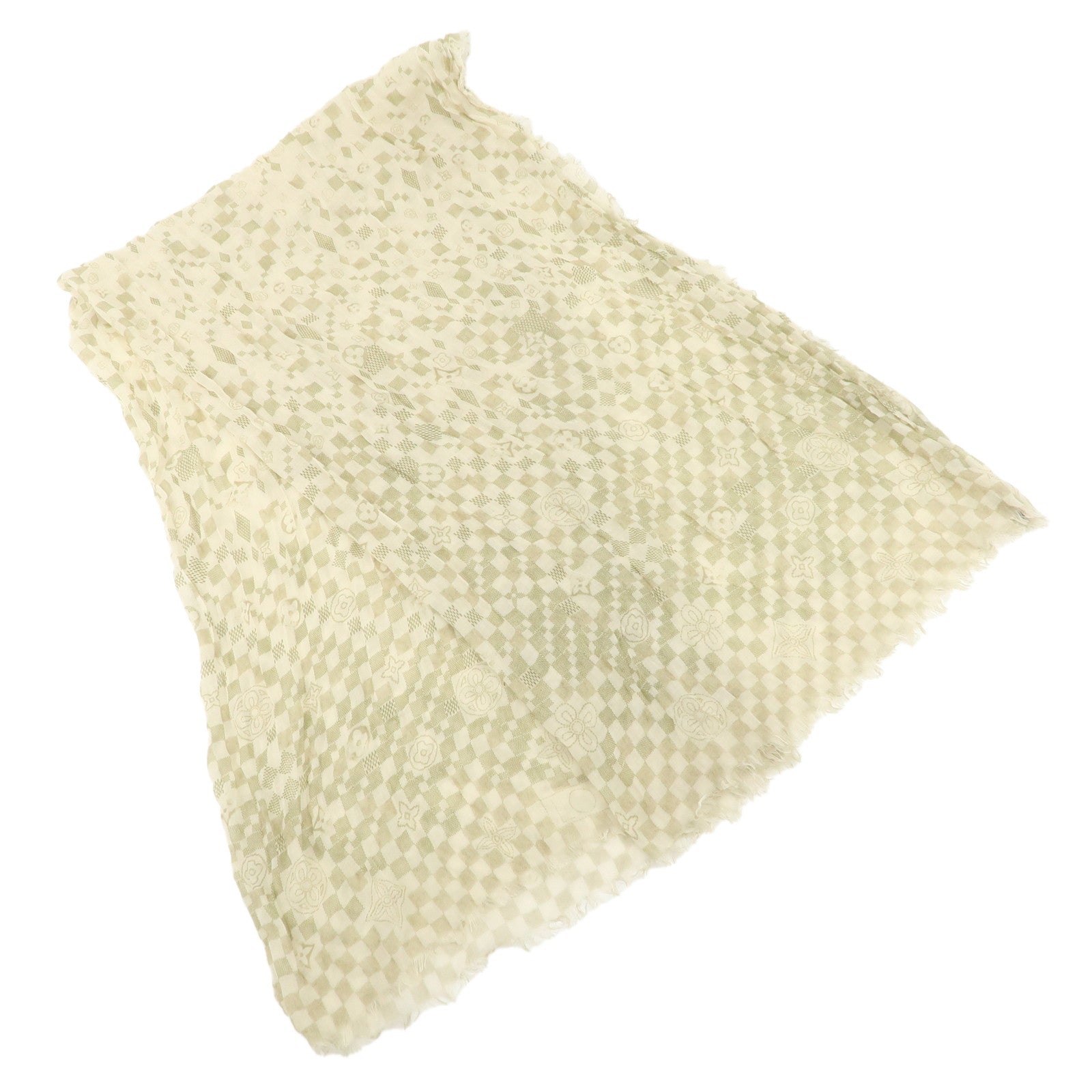 Louis Vuitton Damier Azur Etole Alize Shawl Scarf M72578 Used