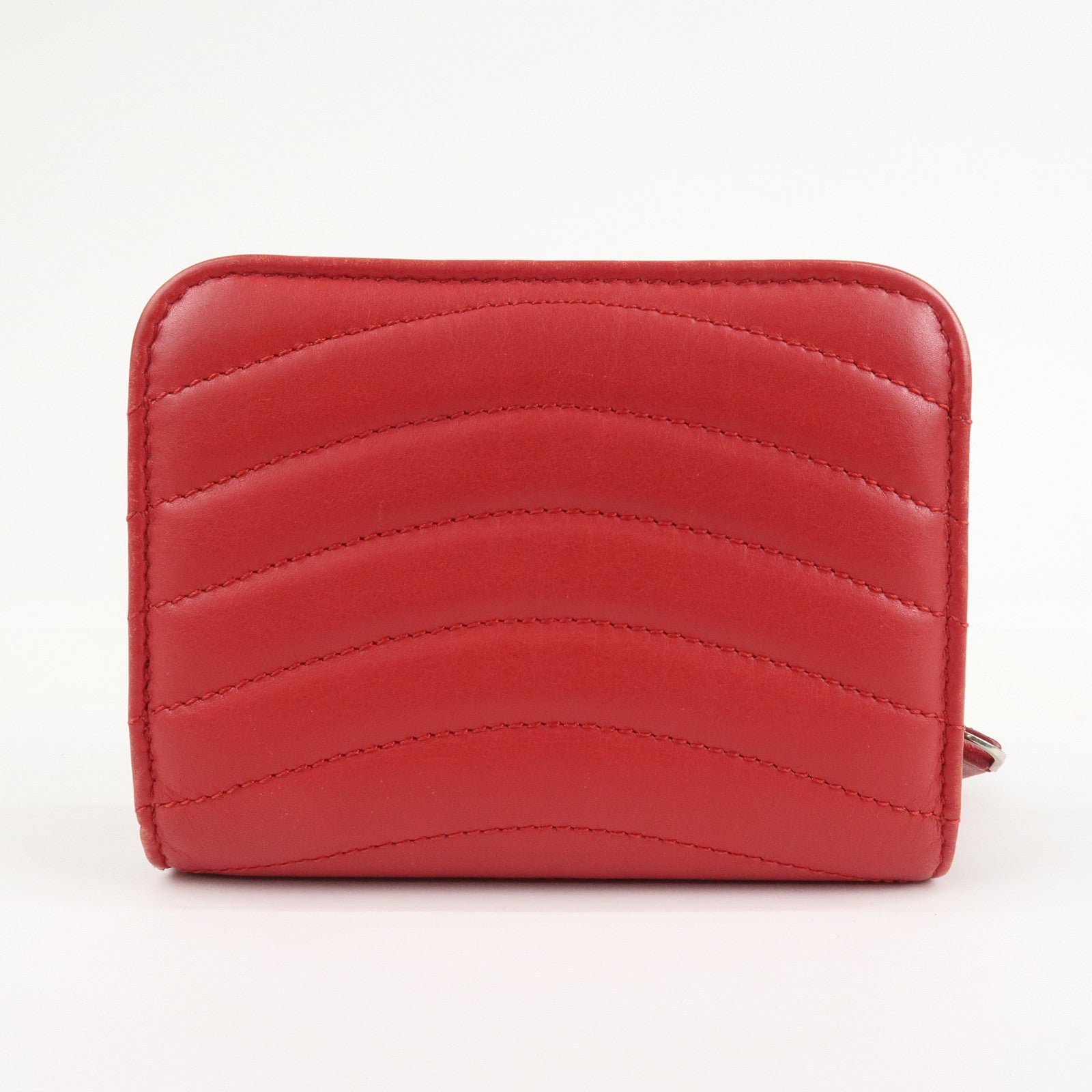 Louis Vuitton Zipped Compact Wallet Rouge M63790 Used