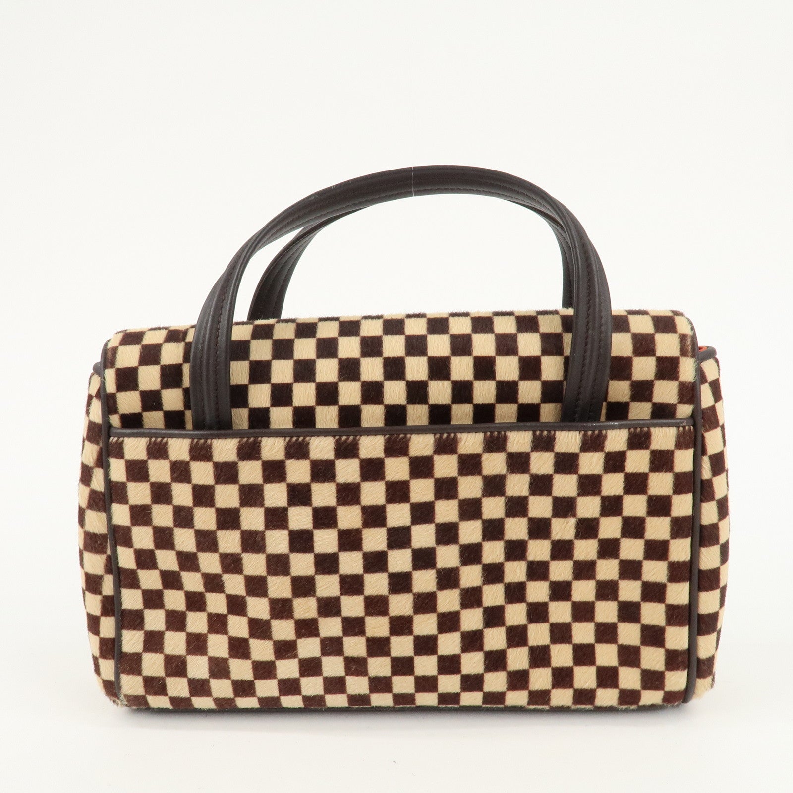 Louis Vuitton Damier Sauvage Lion Hand Bag Beige Brown M92131 Used