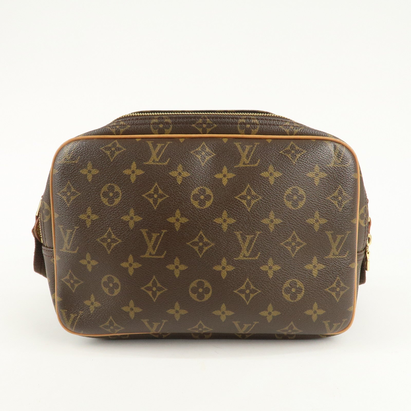 Louis Vuitton Monogram Reporter PM Shoulder Bag Brown M45254 Used