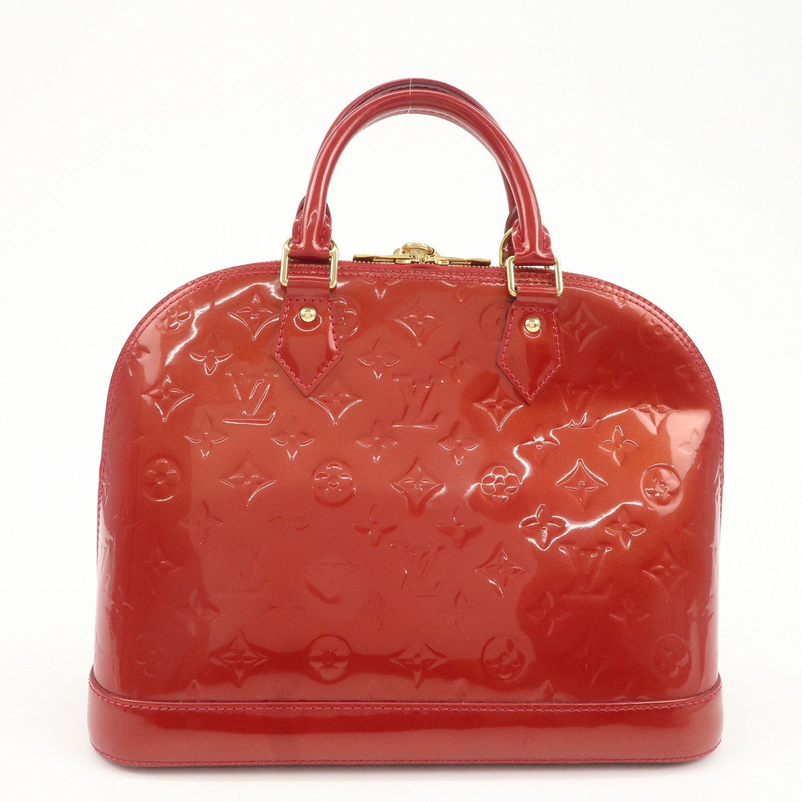 Louis Vuitton Monogram Vernis Alma PM Bag Pomme d'Amour M90096 Used