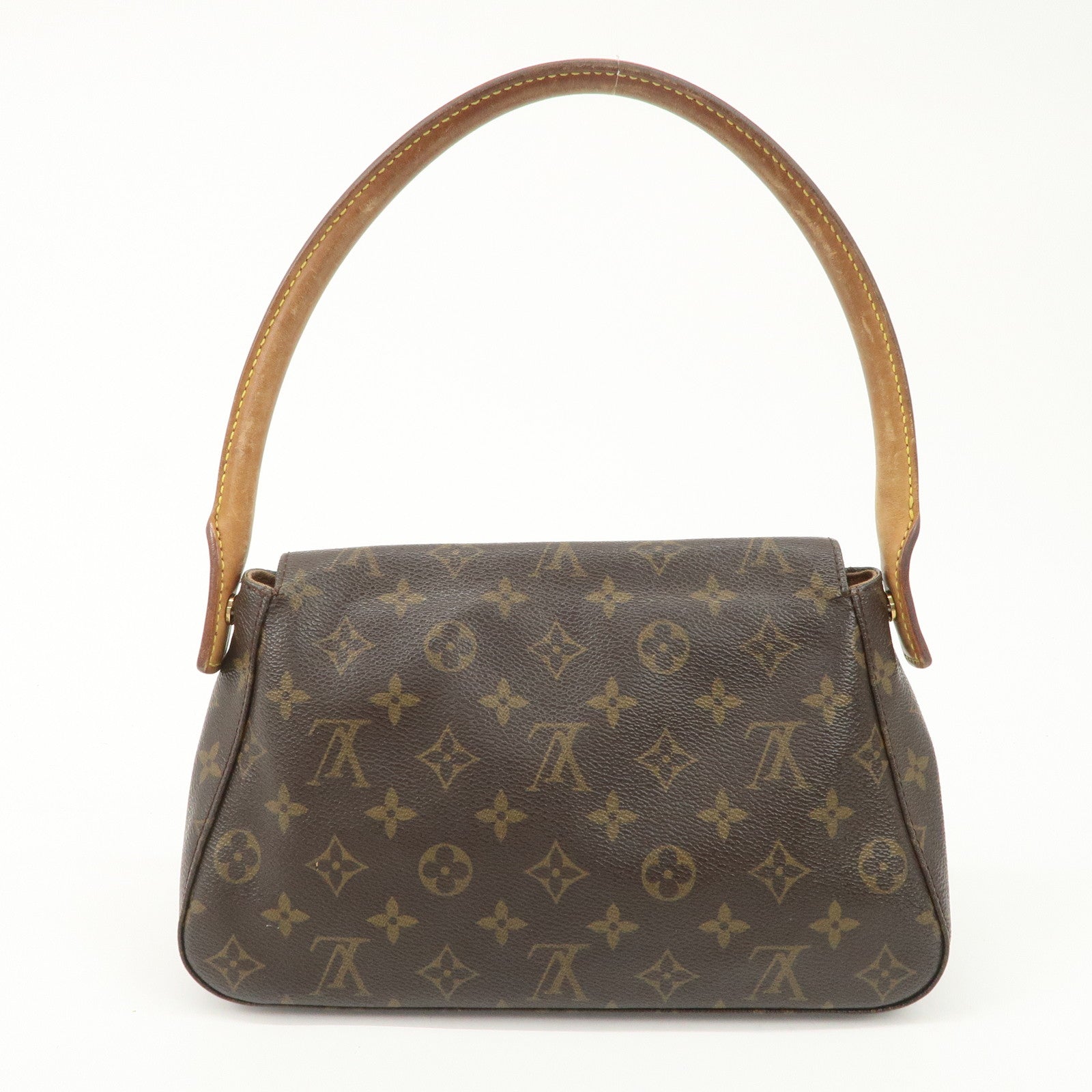 Louis Vuitton Monogram Mini Looping Shoulder Bag Hand Bag M51147 Used