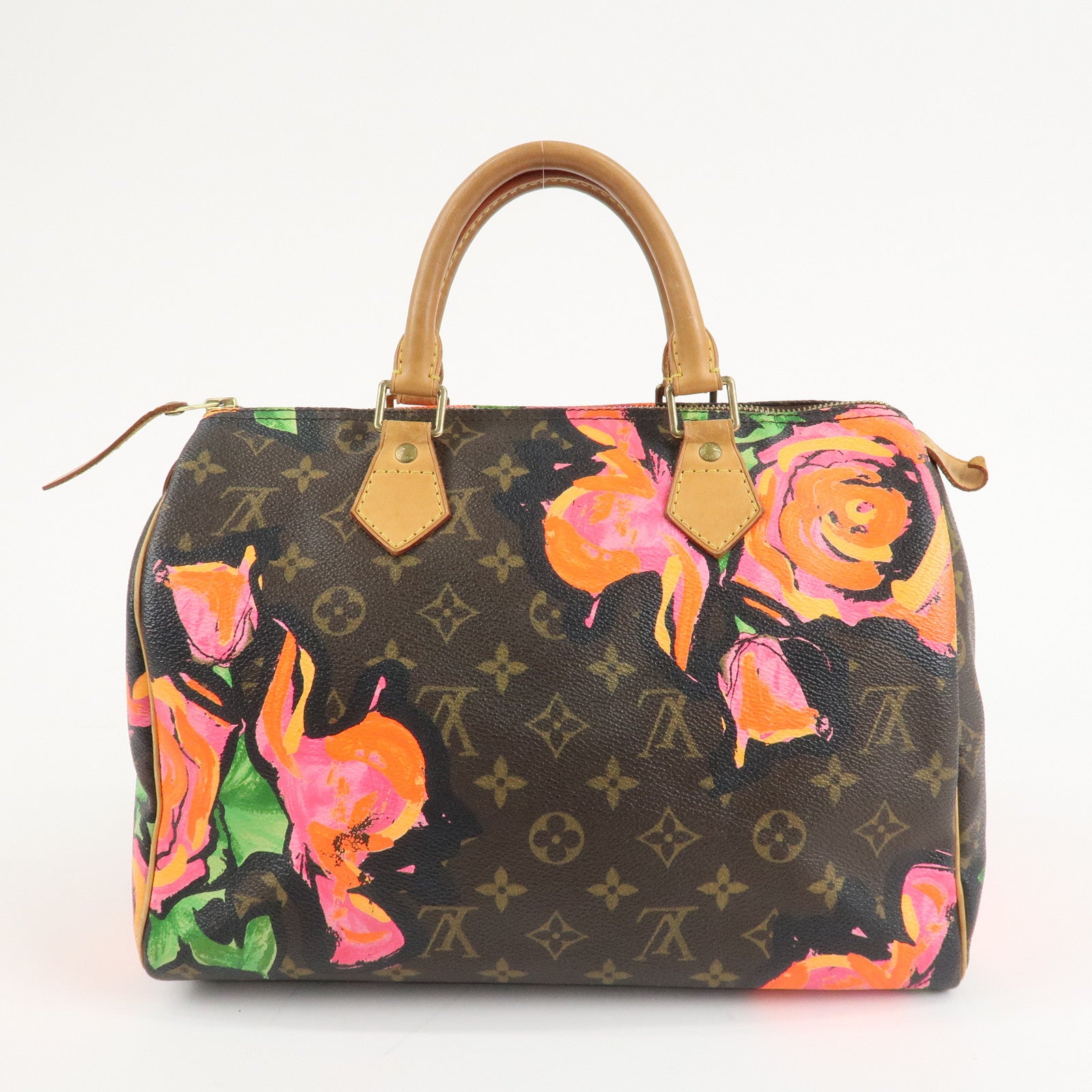 Louis Vuitton Monogram Rose Speedy 30 Hand Bag Boston Bag M48610 Used