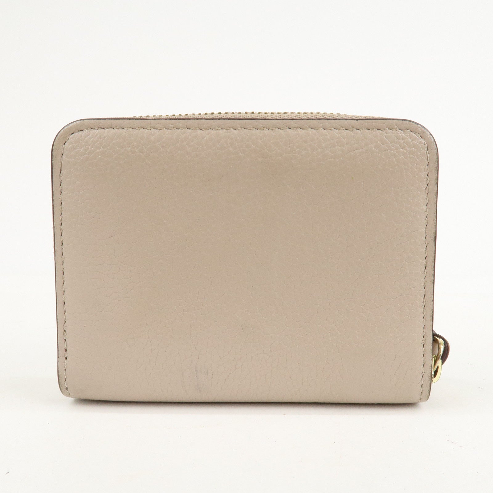 Louis Vuitton Lock Me Zippy Coin Purse Coin Case Beige M80100 Used