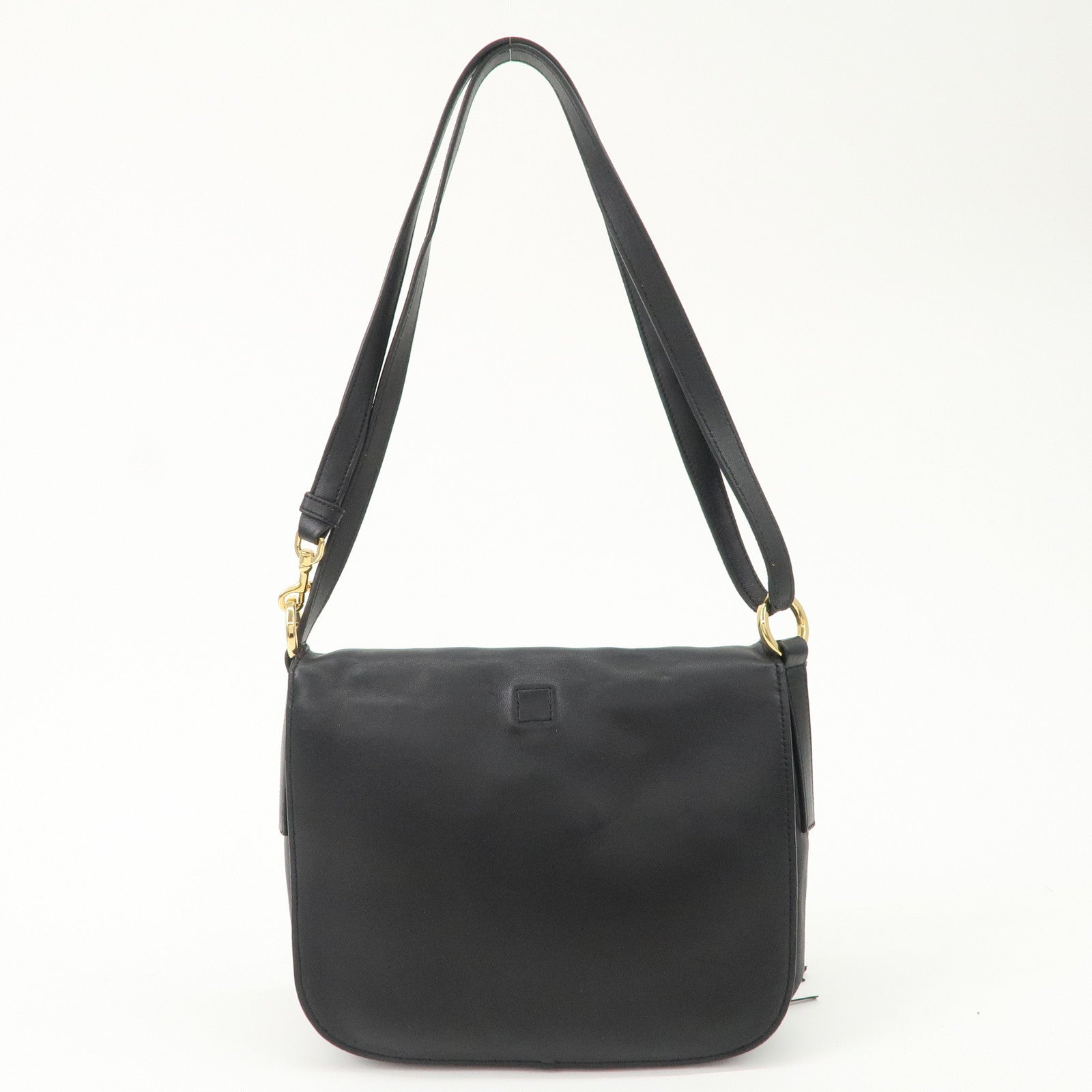 LOEWE Anagram Leather Tassel 2Way Shoulder Bag Black 315.82.E29 Used