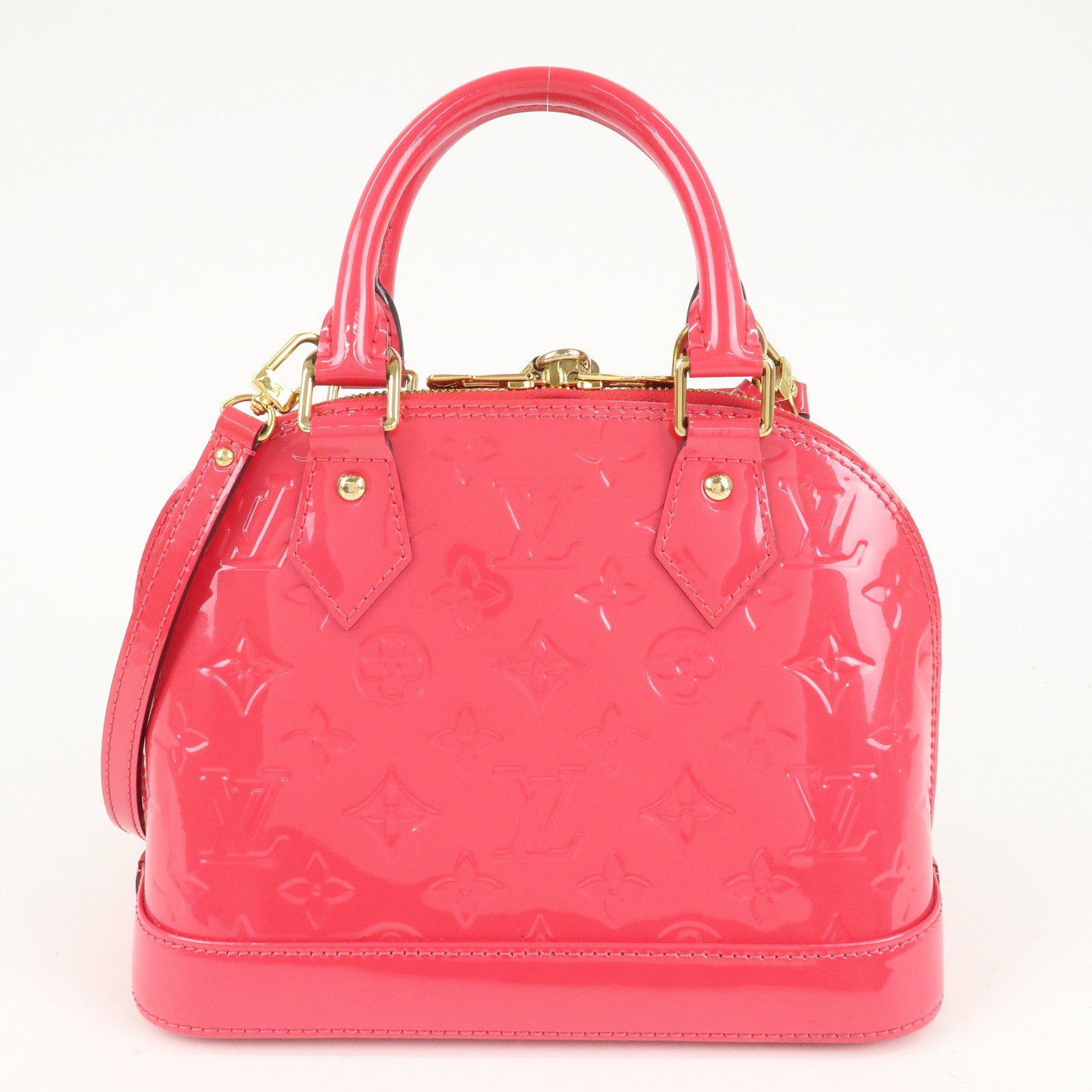 Louis Vuitton Monogram Vernis Alma BB 2Way Bag Rose Indien M91771 Used