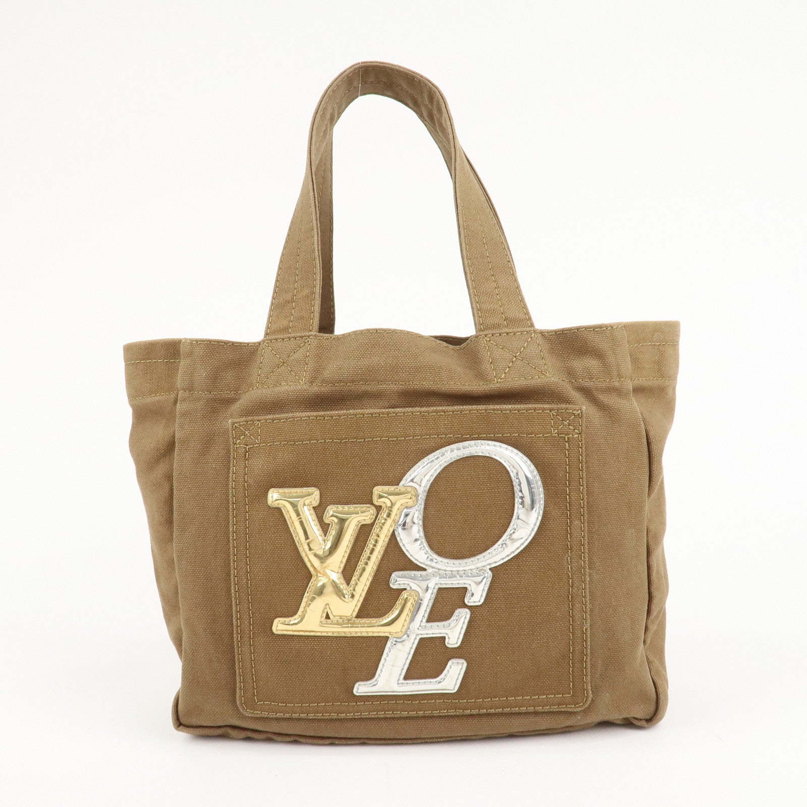 Louis Vuitton That's Love Canvas Tote PM Brown Gold M95469 Used