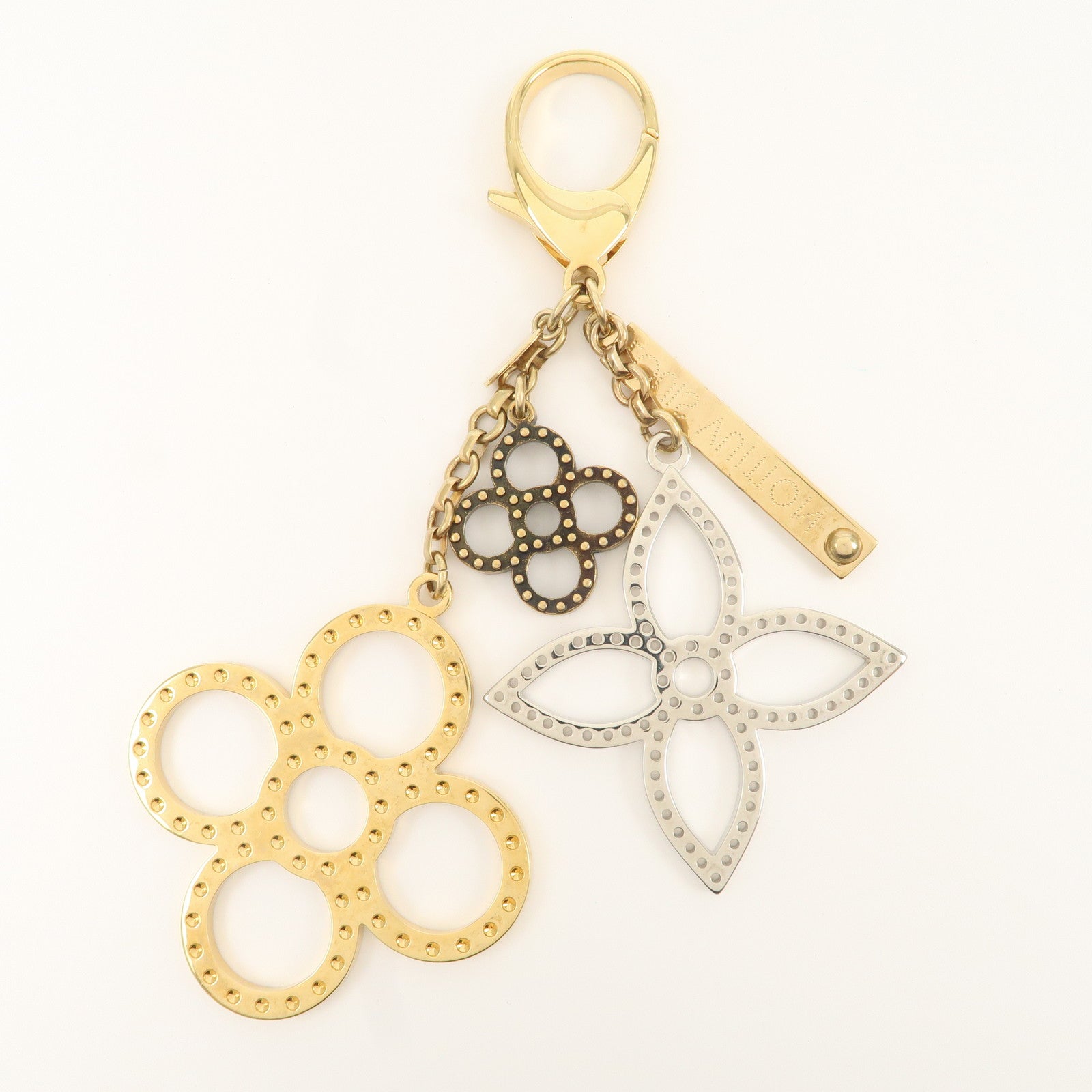 Louis Vuitton Bijoux Sac Tapage Bag Charm Gold Silver M65090 Used