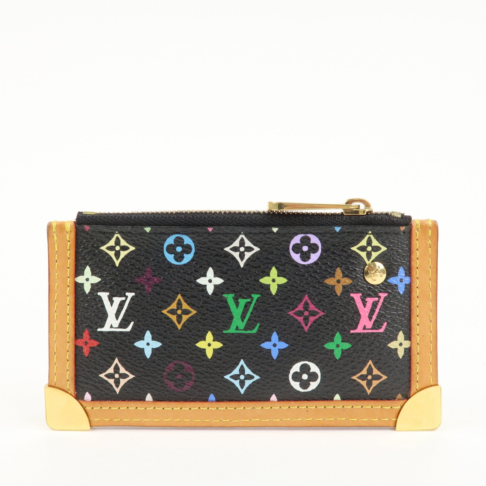 Louis Vuitton Monogram Multicolor Pochette Cles Noir M92654 Used