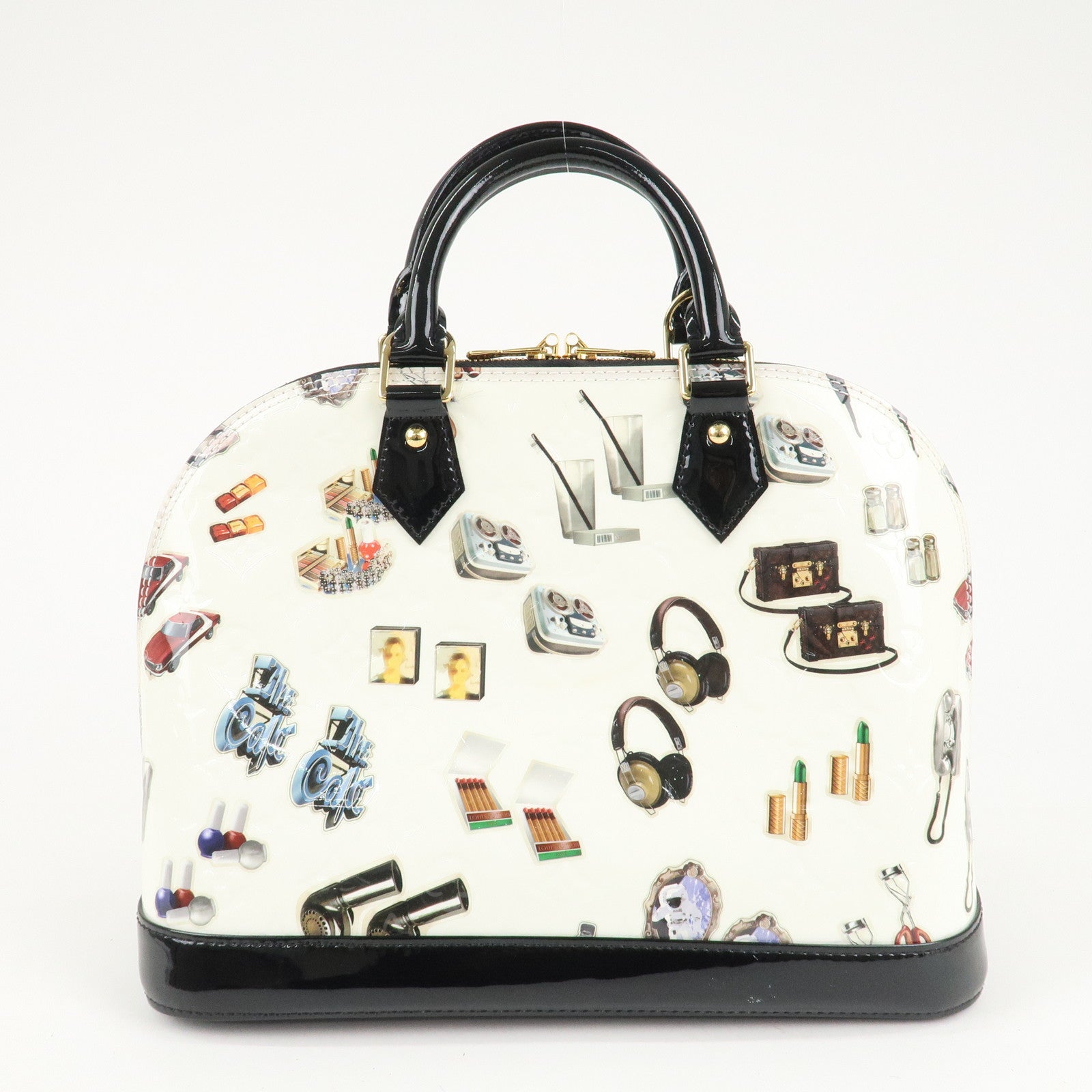 Louis Vuitton Monogram Vernis Sticker Collection Alma PM M50466 Used