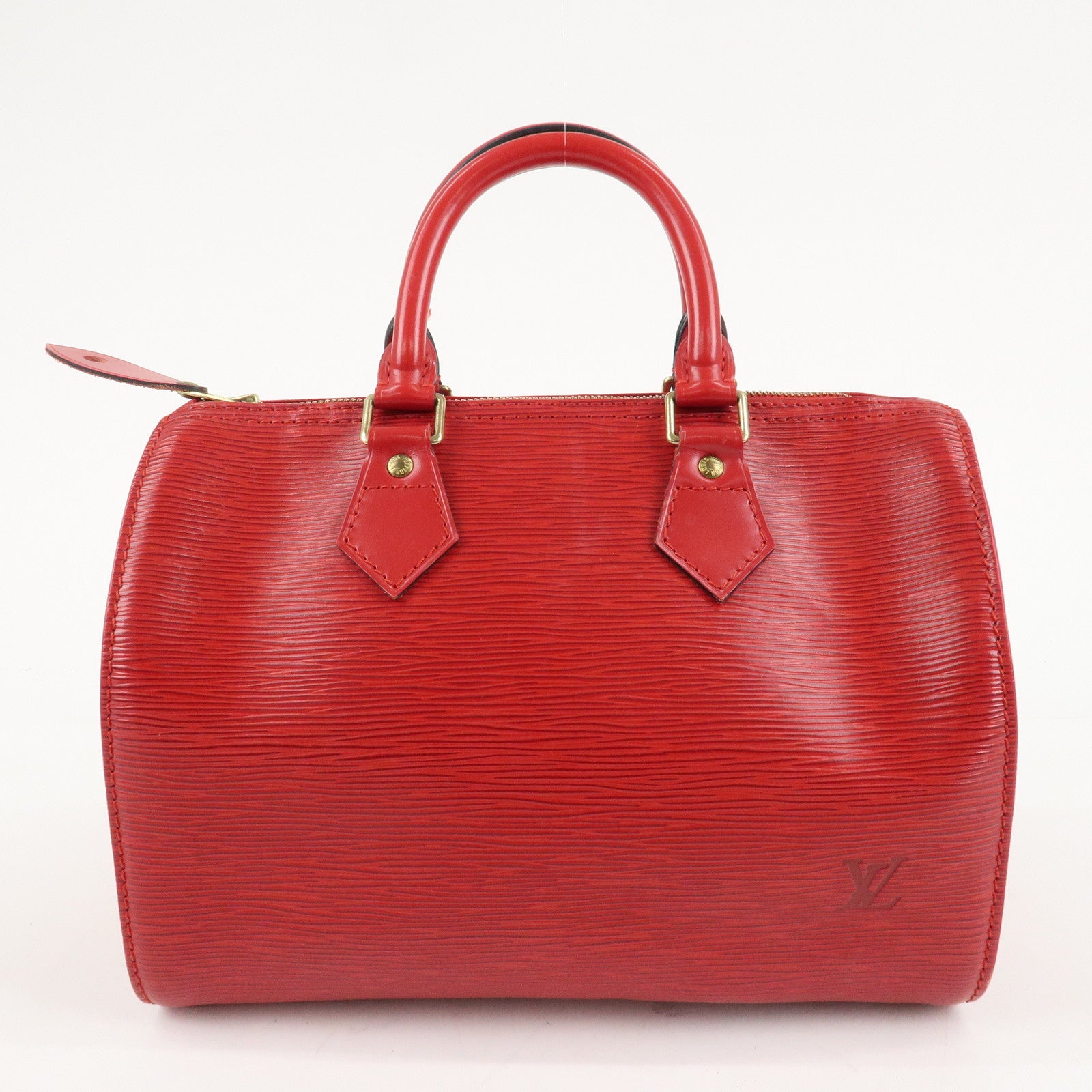 Louis Vuitton Epi Speedy 25 Hand Bag Castilian Red M43017 Used