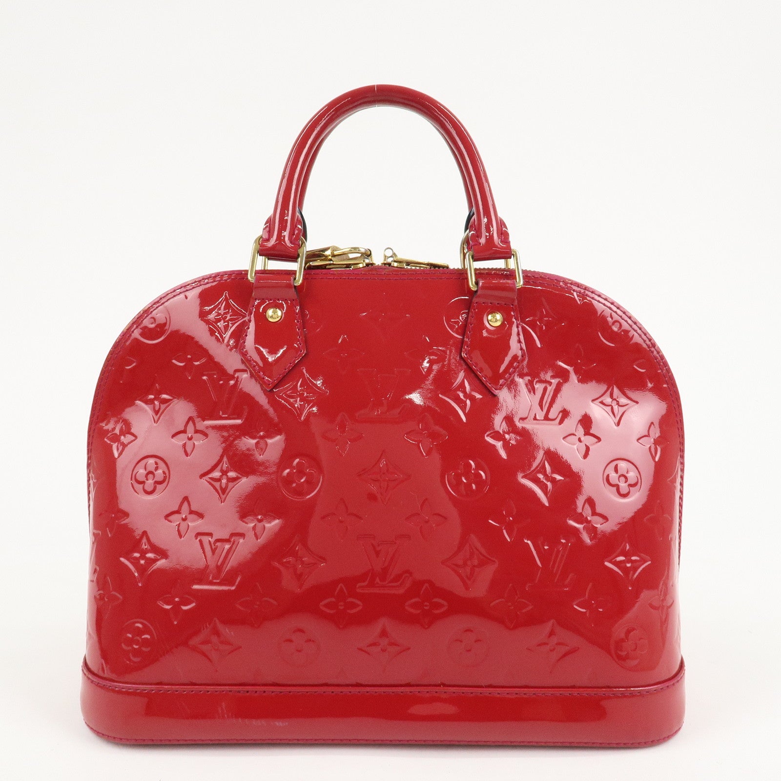 Louis Vuitton Monogram Vernis Alma PM Hand Bag Rose Indien M91770 Used