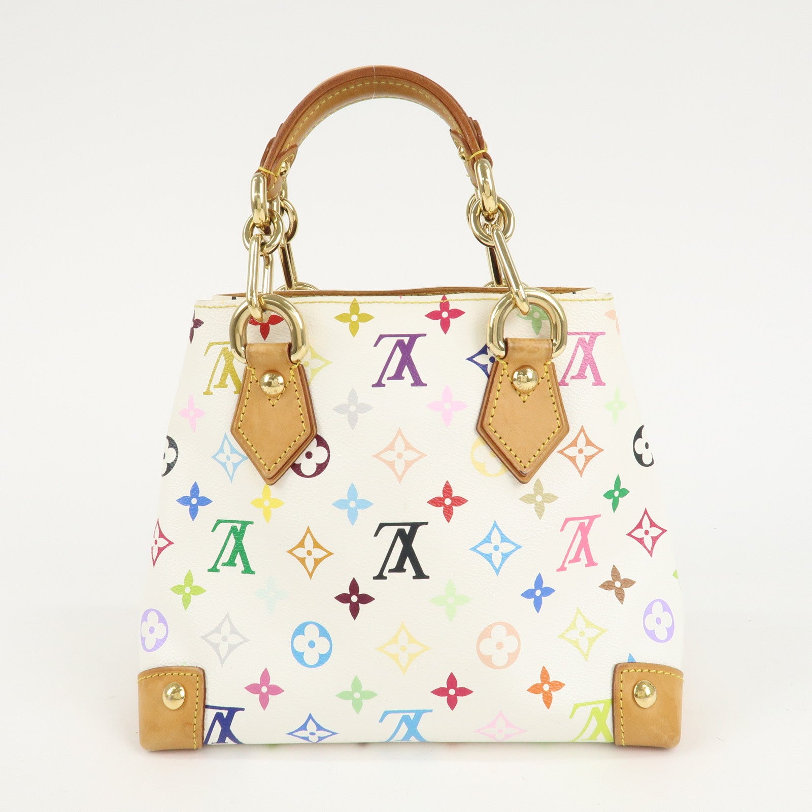 Louis Vuitton Monogram Multicolor Audra Hand Bag Blanc M40047 Used