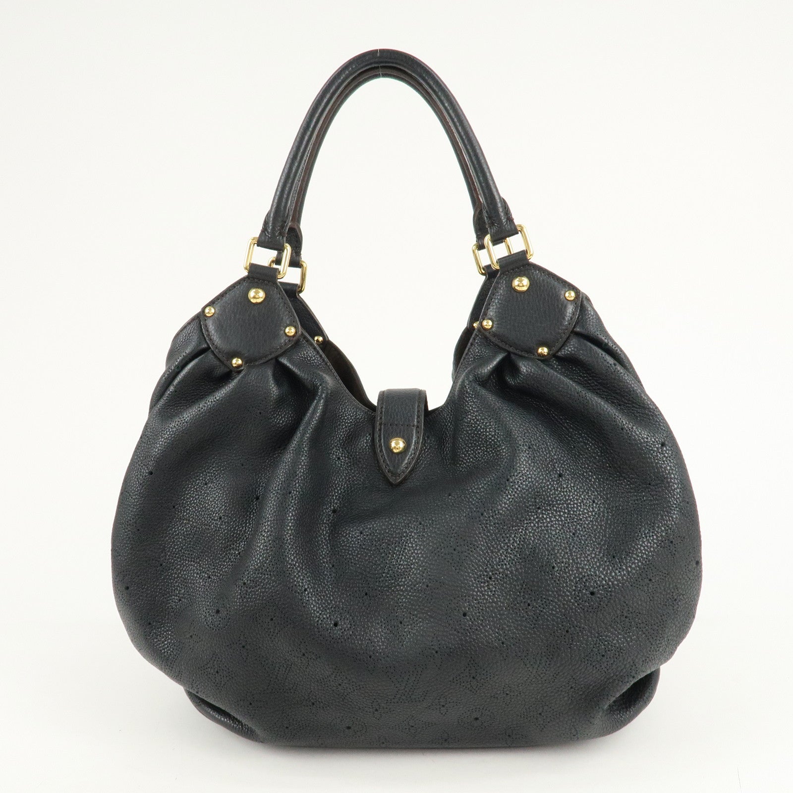 Louis Vuitton Monogram Mahina L Leather Hand Bag M93441 Used