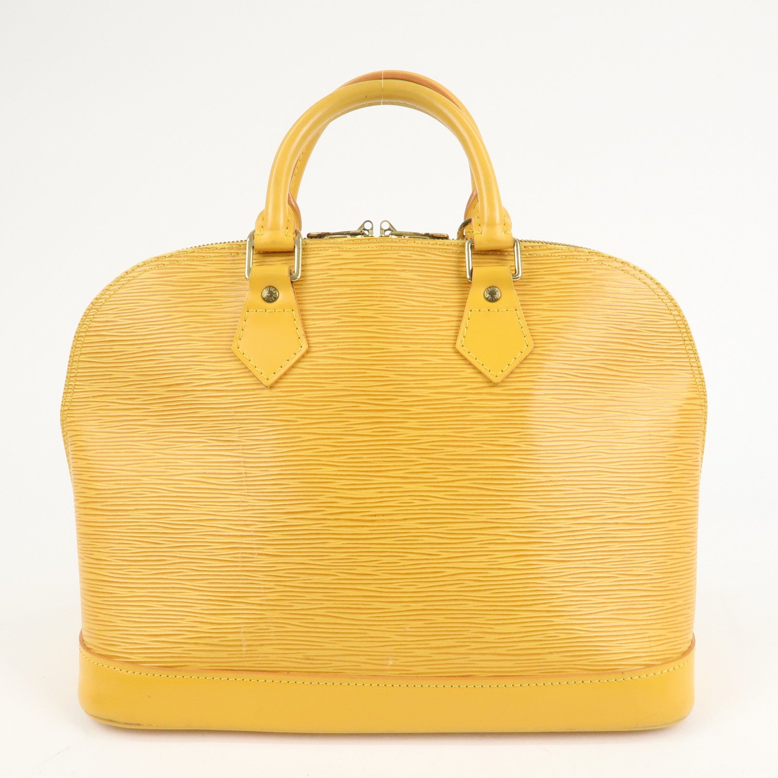 Louis Vuitton Epi Alma PM Hand Bag Tassili Yellow M52149 Used