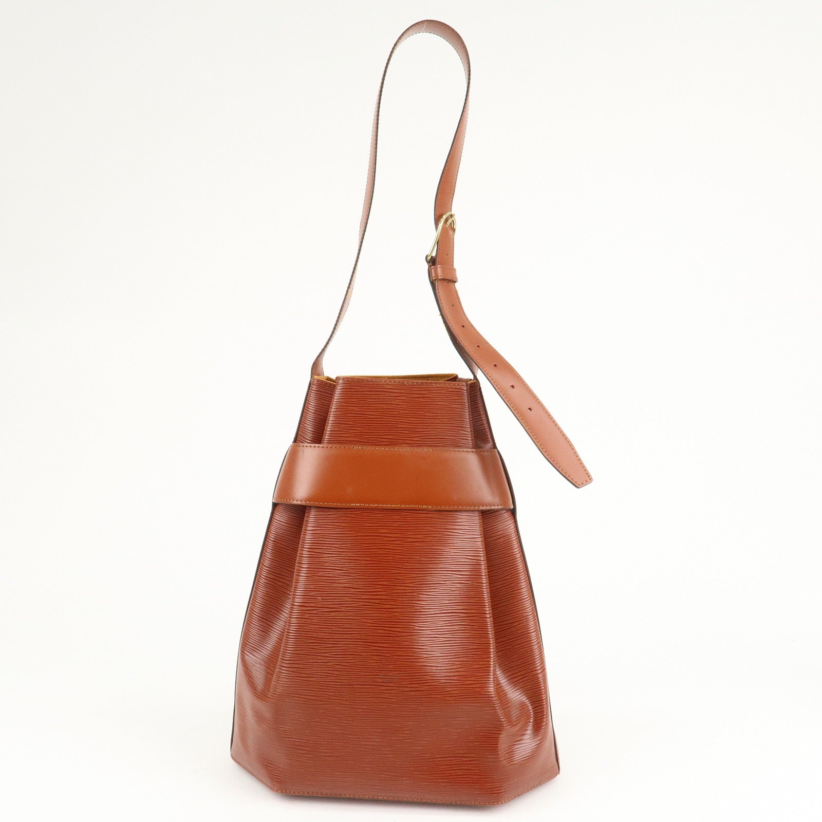 Louis Vuitton Epi Sac D'epaule GM Bucket Bag Kenya Brown M80193 Used