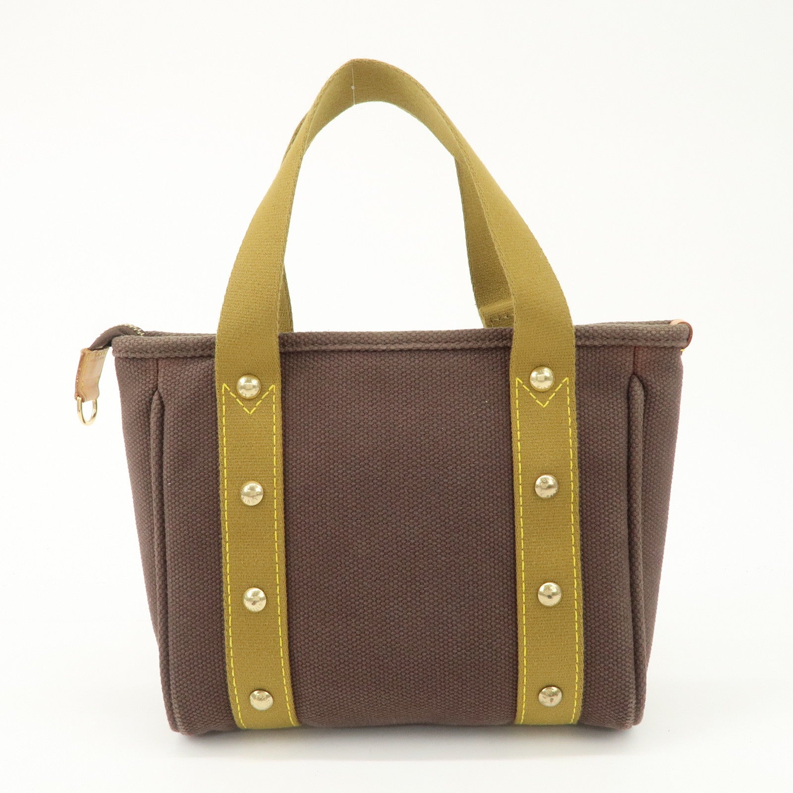 Louis Vuitton Antigua Cabas PM Tote Bag Khaki Antigua M40089 Used