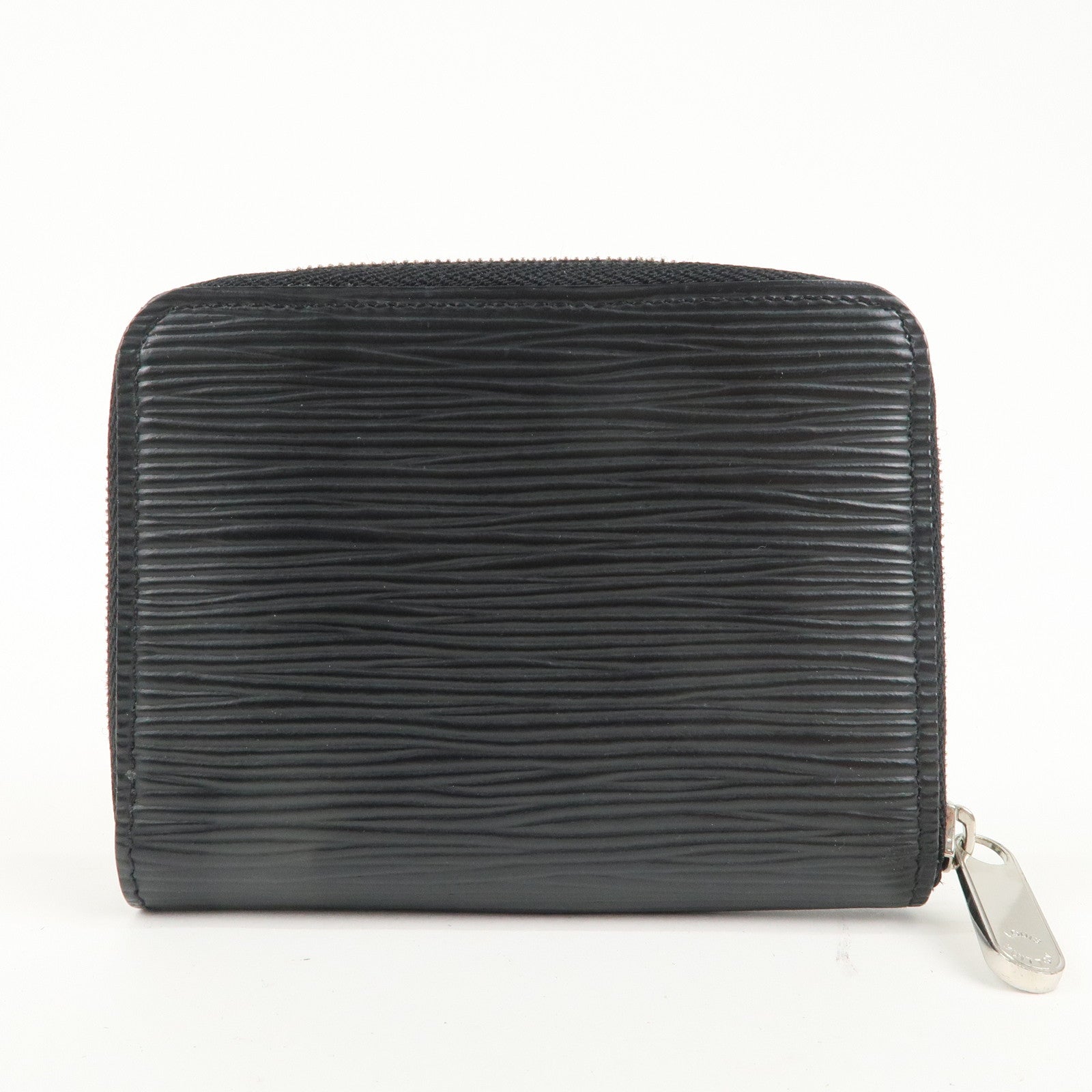 Louis Vuitton Epi Leather Zippy Coin Case Wallet Noir M60152 Used