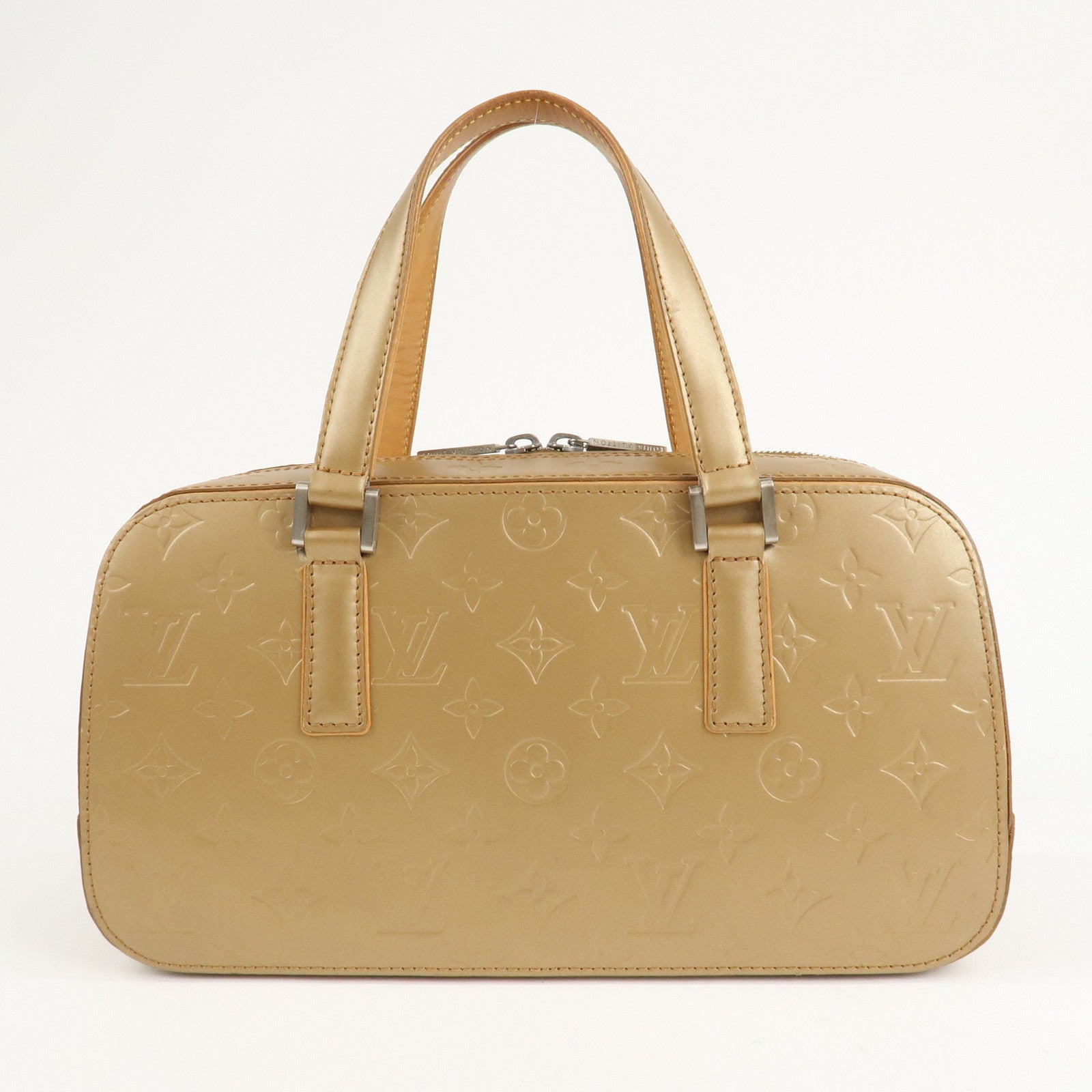 Louis Vuitton Monogram Matte Shelton Hand Bag Ambre M55177 Used