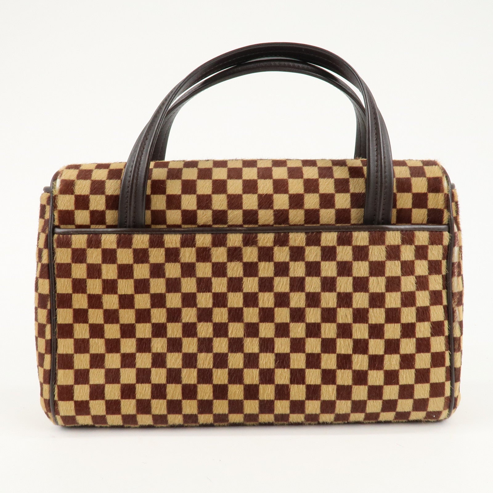 Louis Vuitton Damier Sauvage Lion Hand Bag Beige Brown M92131 Used