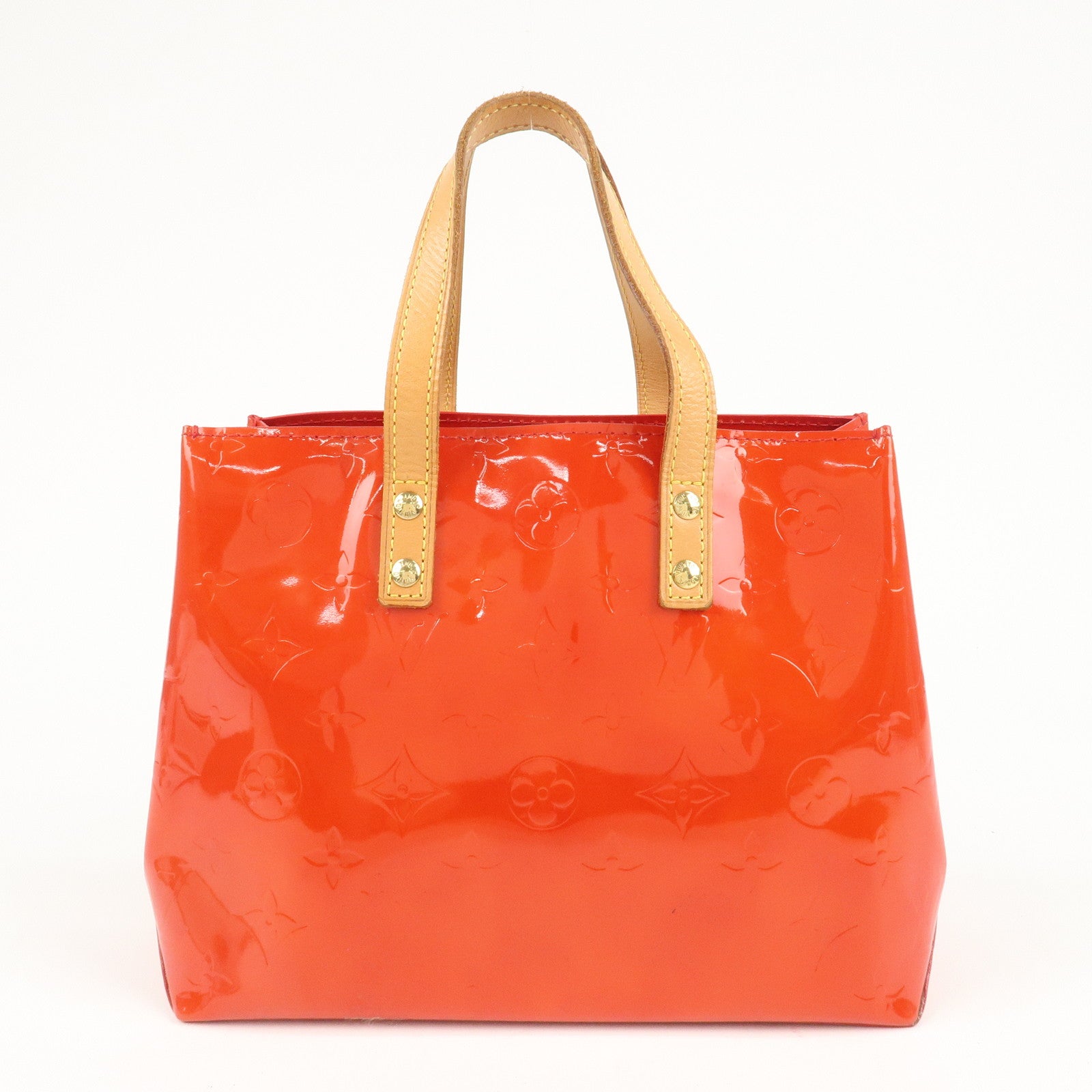 Louis Vuitton Monogram Vernis Lead PM Hand Bag M91088 Rouge Used