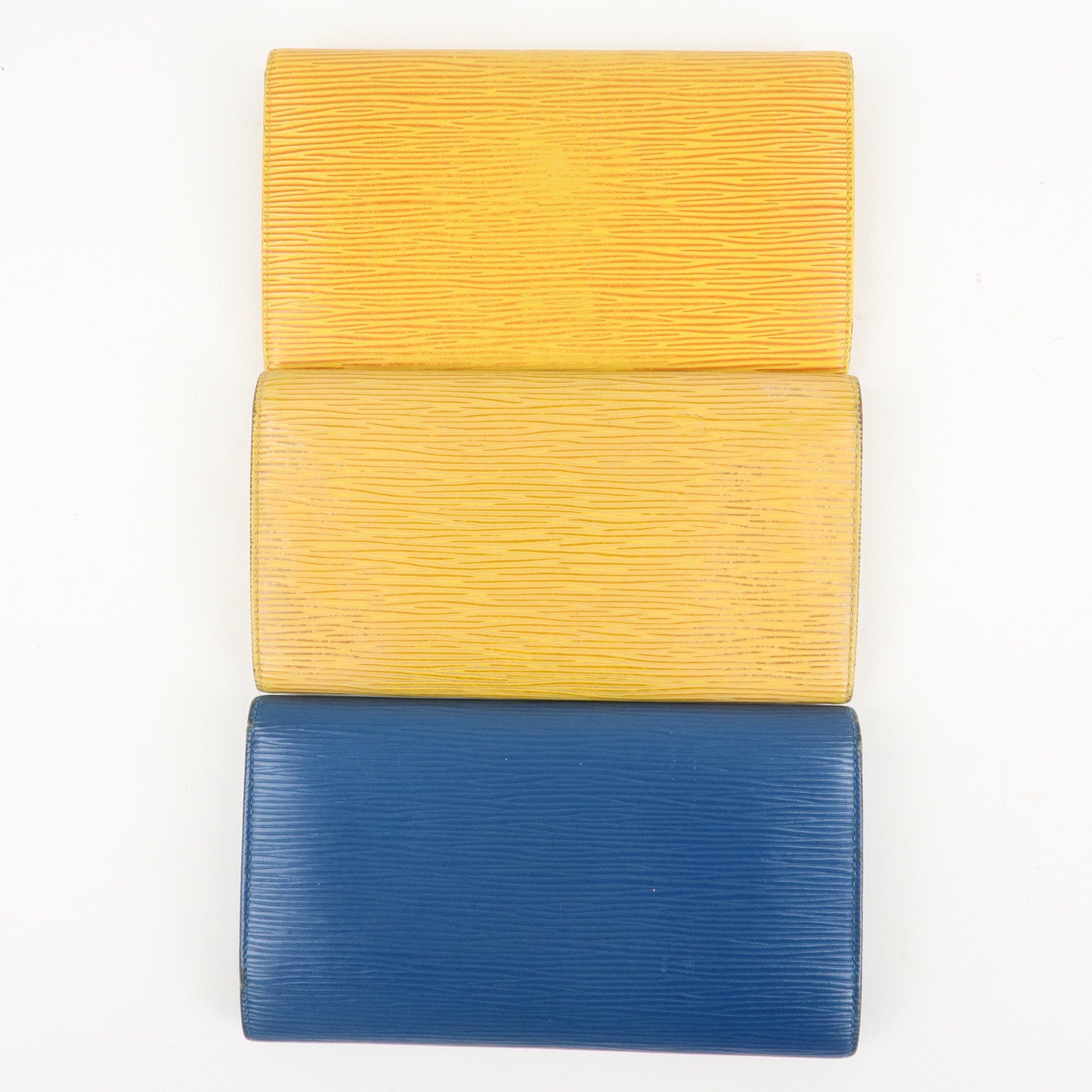 Louis Vuitton Epi Set of 3 Long Wallet M63389 M63579 M63385 Used