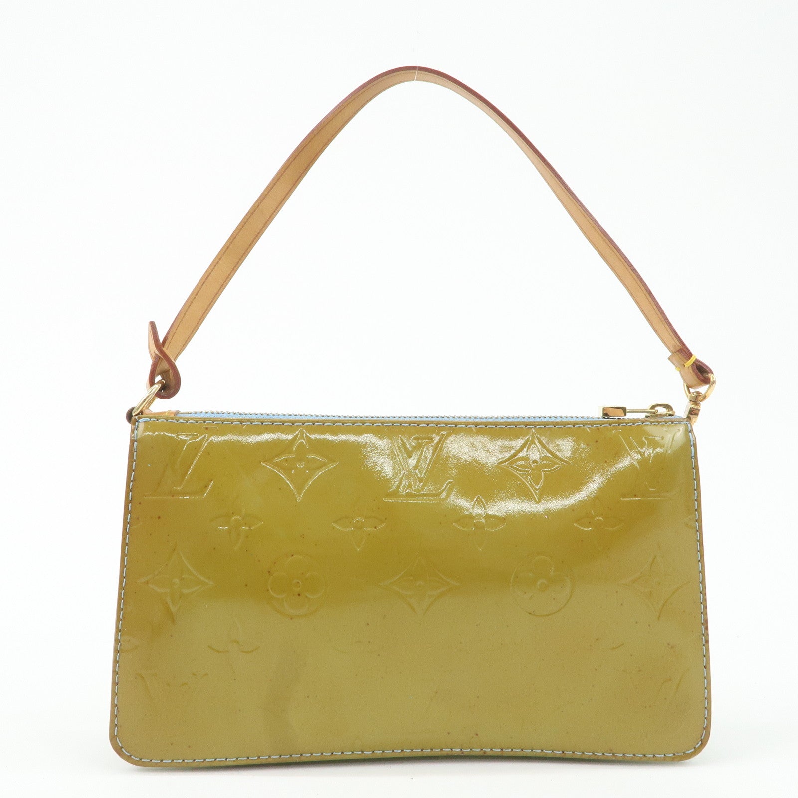 Louis Vuitton Monogram Vernis Lexington Hand Bag Baby Blue M91011 Used