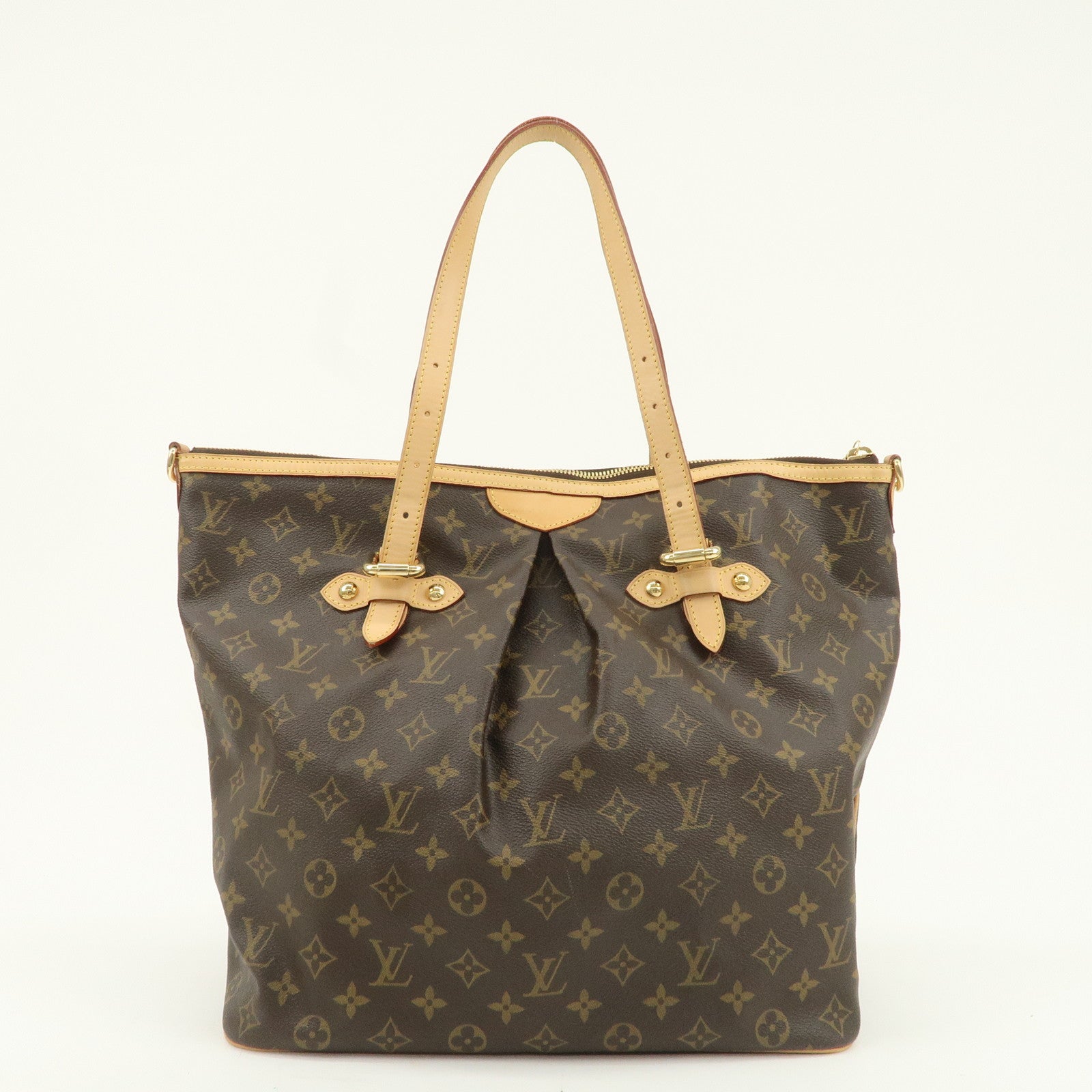 Louis Vuitton Monogram Palermo GM 2Way Hand Bag Brown M40146 Used