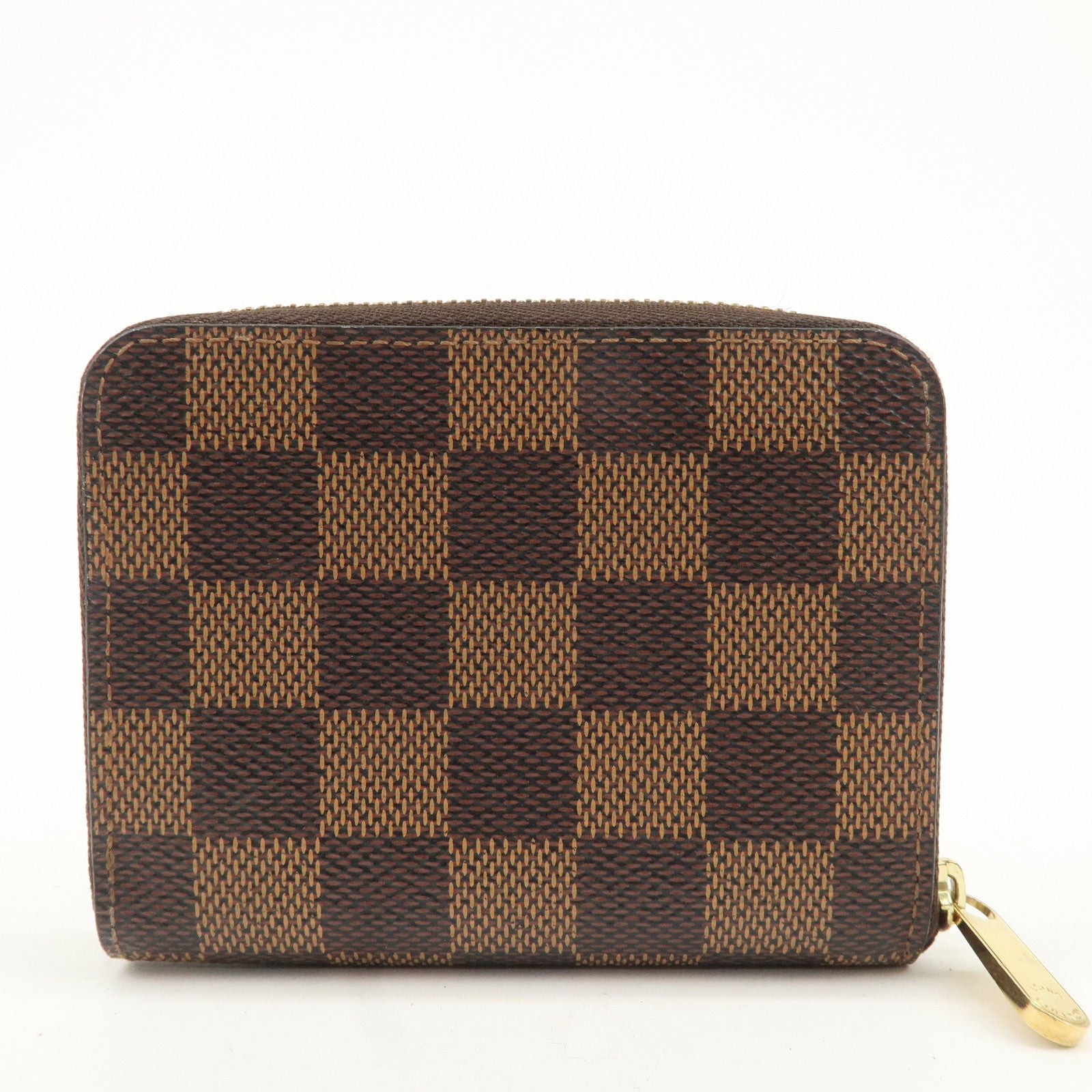Louis Vuitton Damier Zippy Coin Purse Coin Case N63070 Used