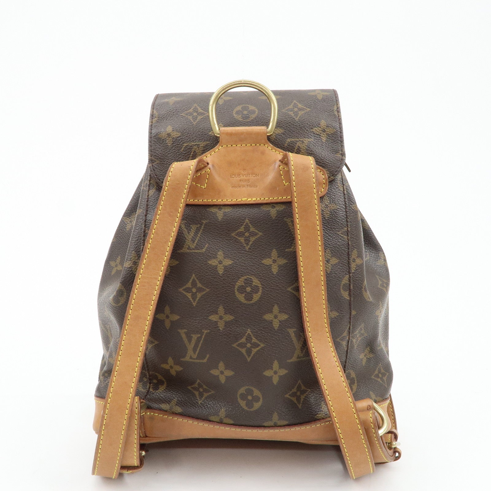 Louis Vuitton Monogram Montsouris MM Back Pack Bag M51136 Used