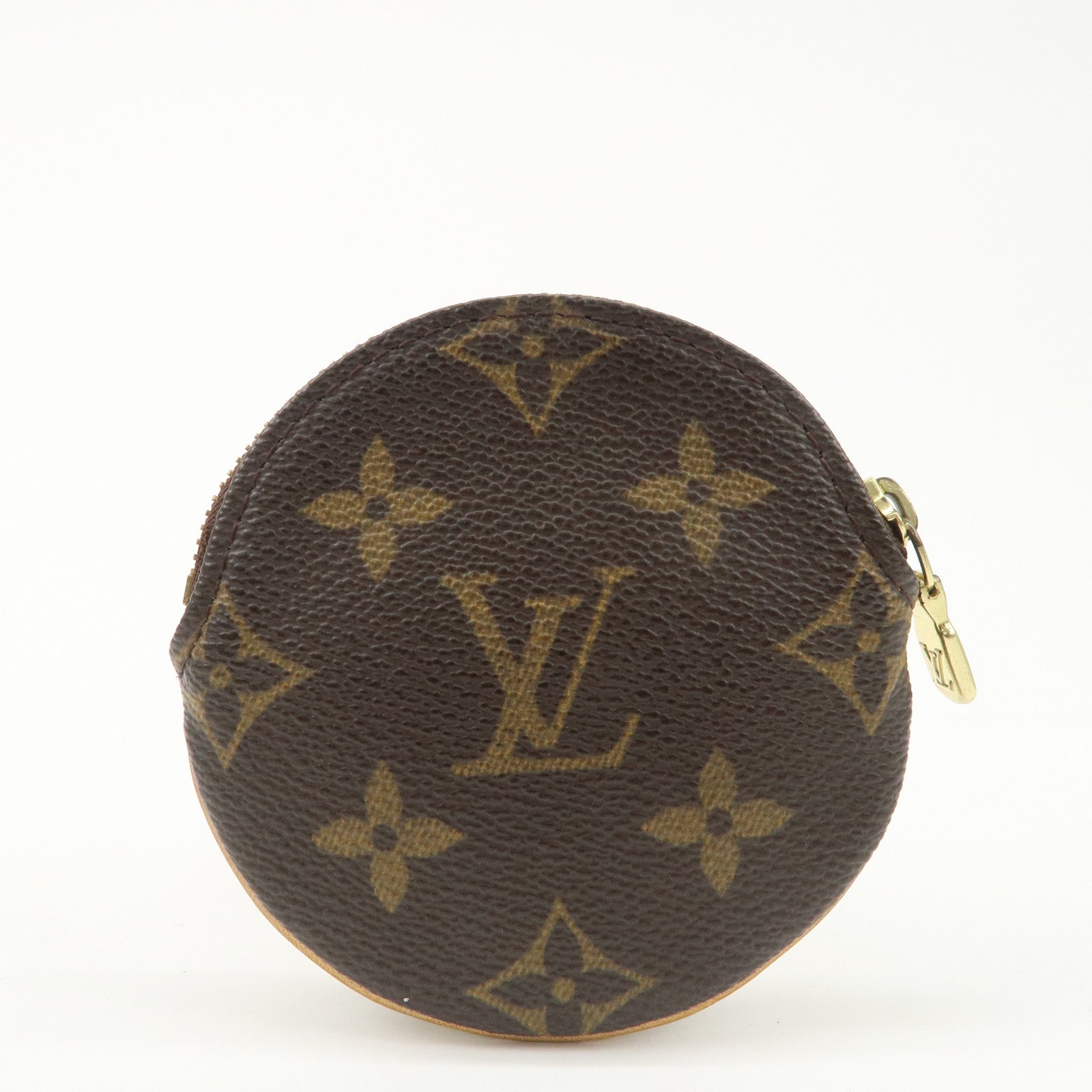 Louis Vuitton Monogram Porte Monnaie Rond Coin Case M61926 Used