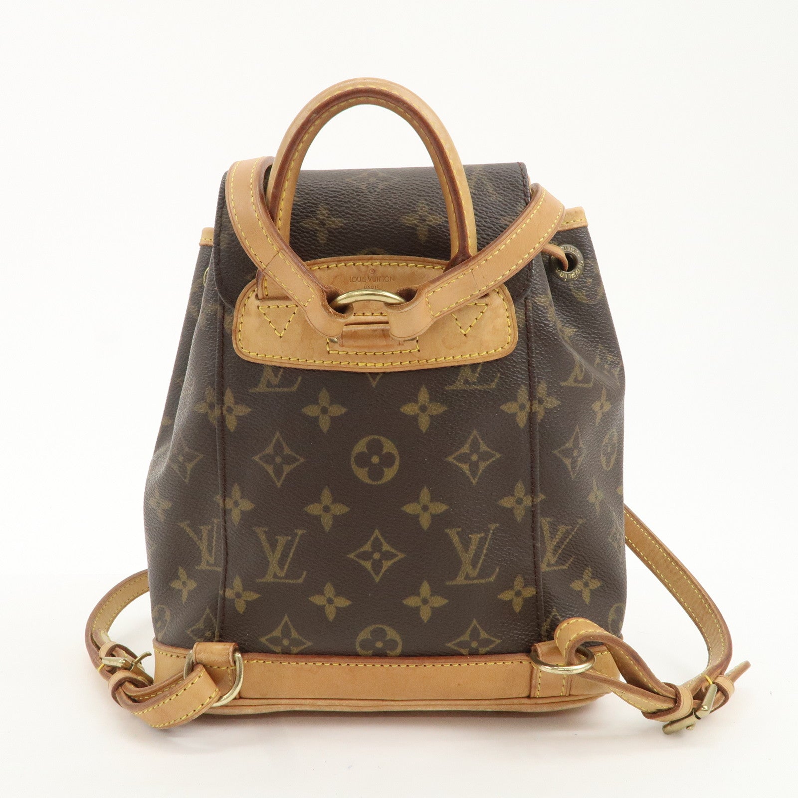 Louis Vuitton Monogram Mini Montsouris Backpack Bag M51137 Used