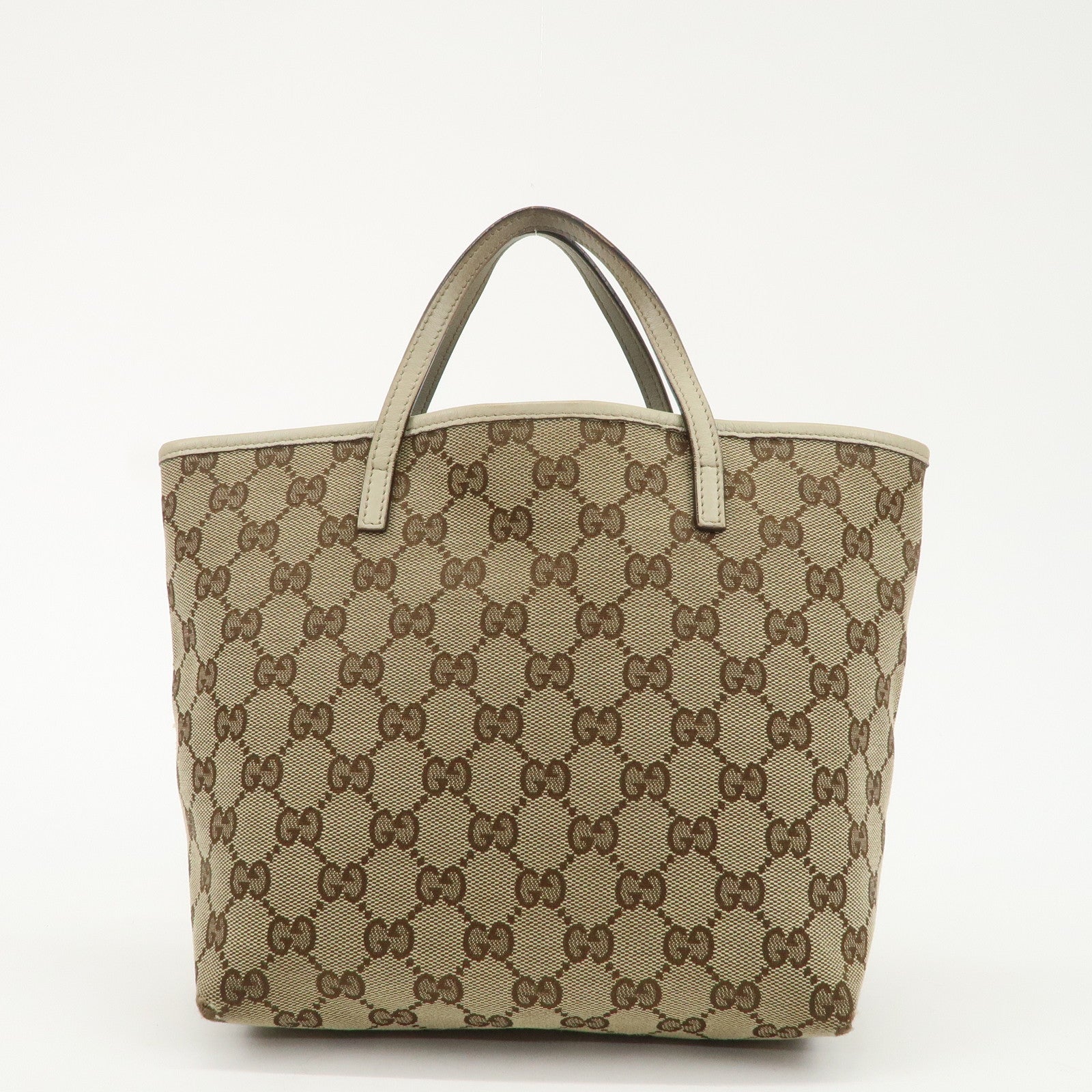 GUCCI Children's ZOO GG Canvas Leather Papagallo Tote Bag 271101 Used