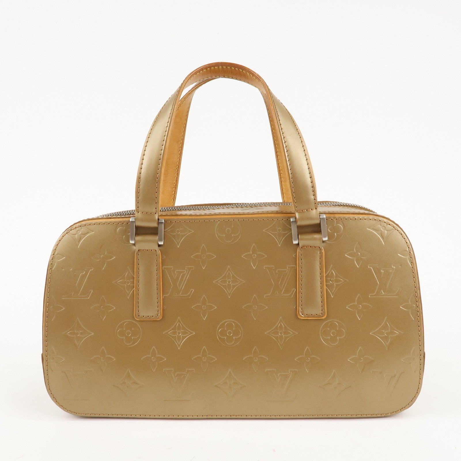 Louis Vuitton Monogram Matte Shelton Hand Bag Ambre M55177 Used